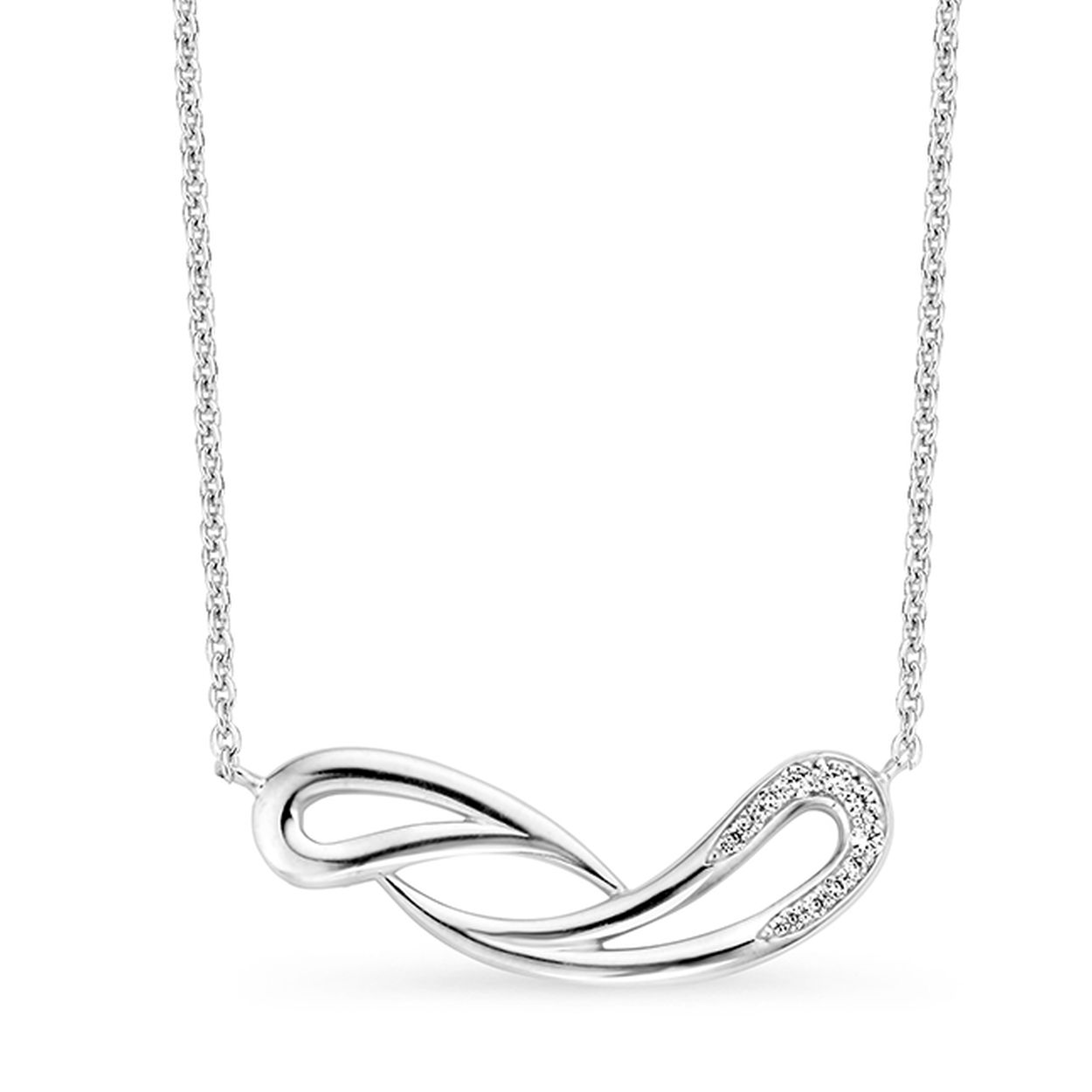 Rosa di luca zilveren Choker zirkonia  624.506