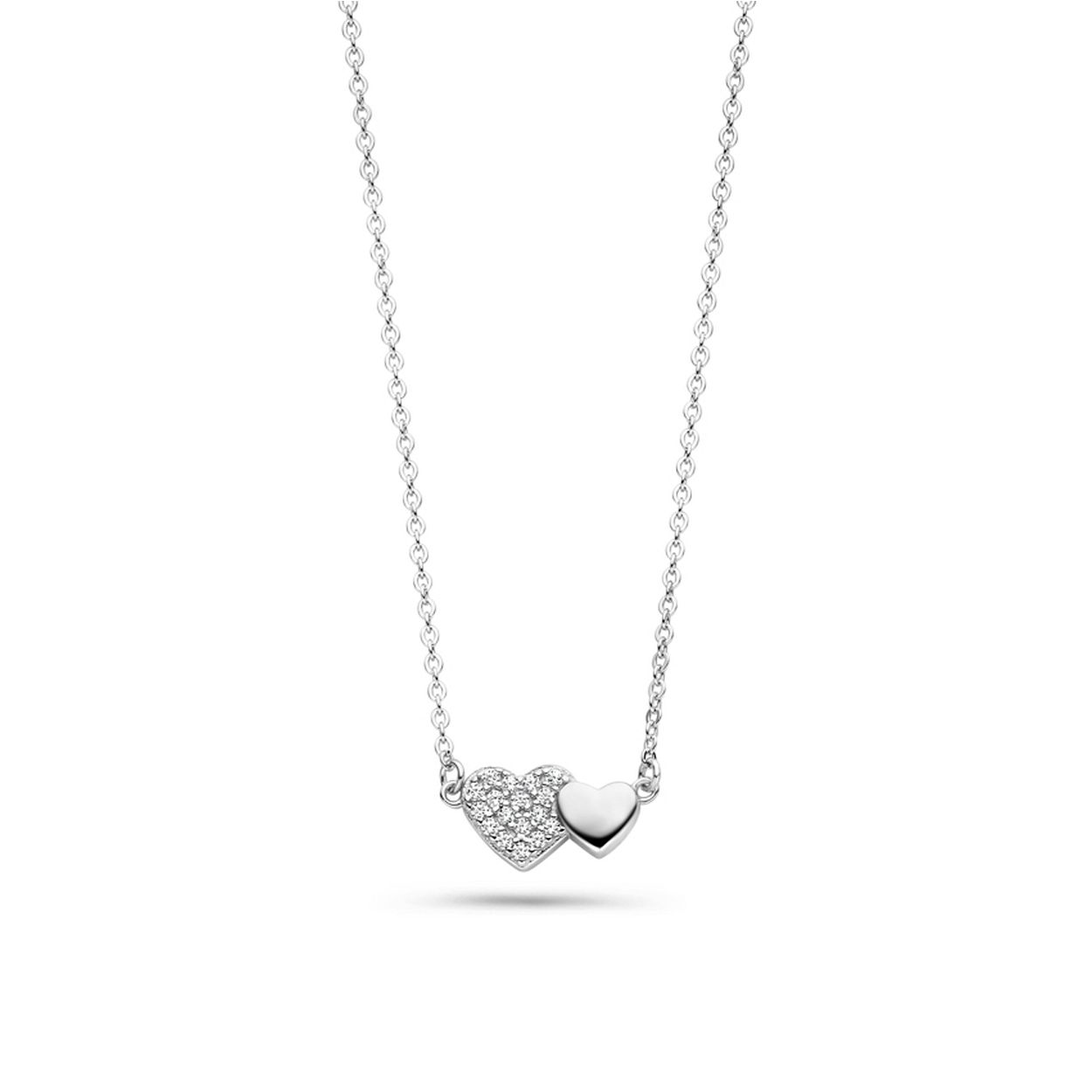 Rosa di Luca zilveren collier met hanger zirkonia