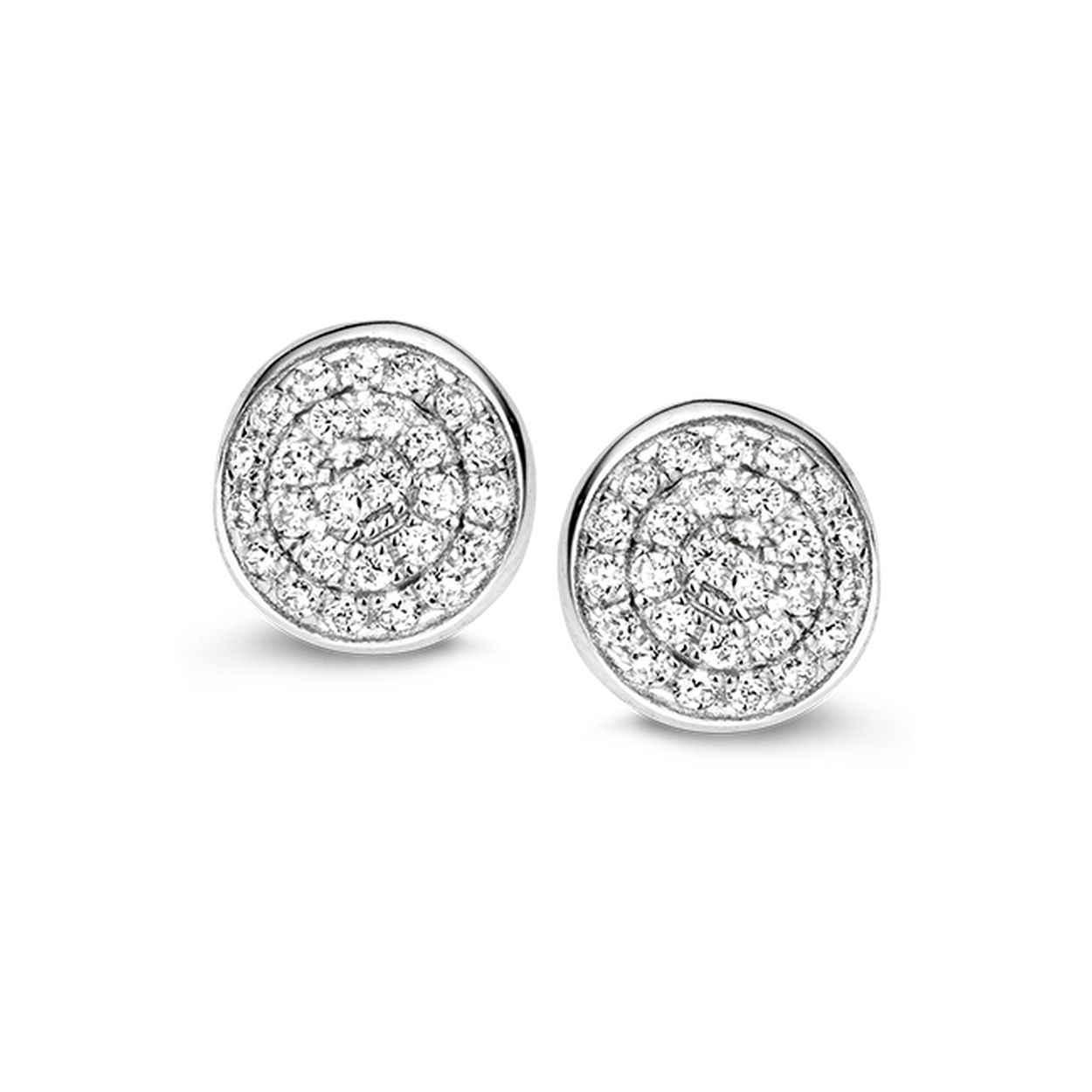 Oorknoppen zilver met zirkonia van het merk Rosa Di Luca