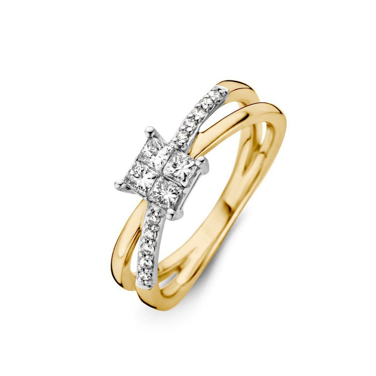 Ring bicolor briljant Maat 56