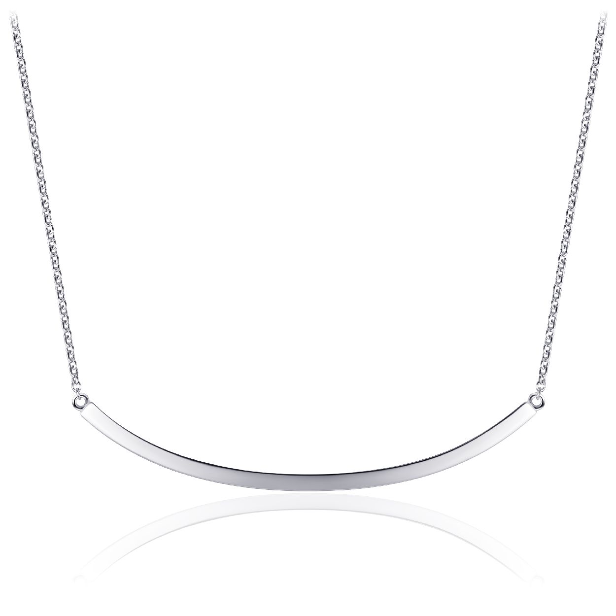 Zilveren Collier met Balkje 