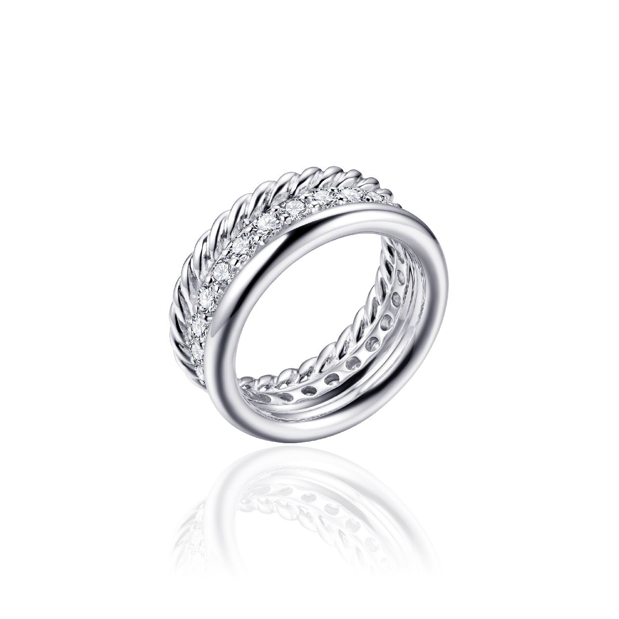 Zilveren ring zirkonia