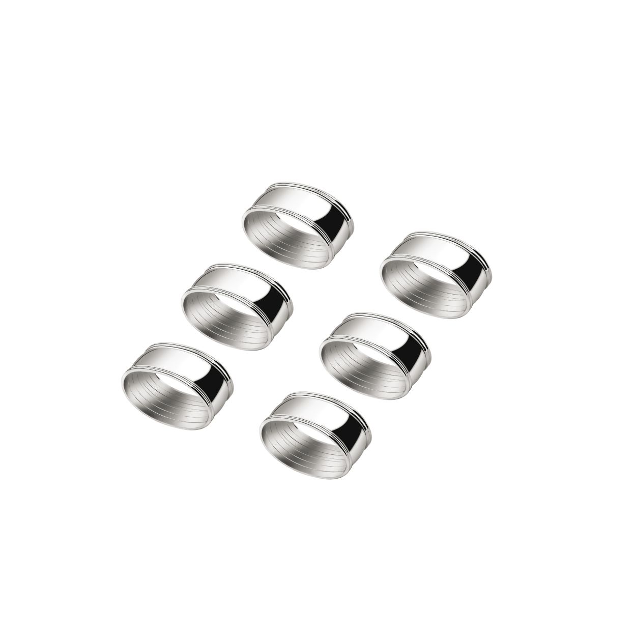 Servetband ovaal, set van 6