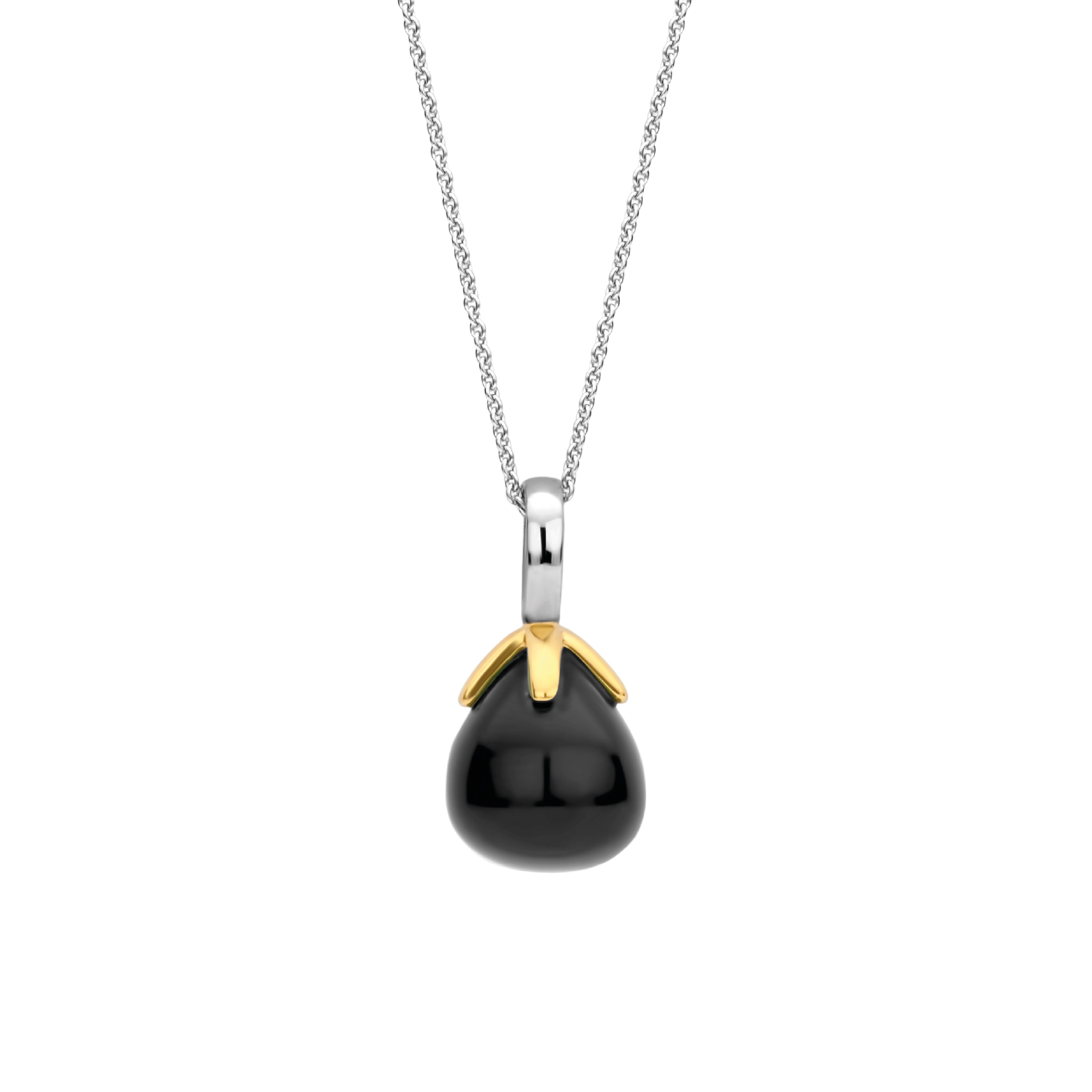 Deze TI SENTO - Milano Hanger 6765BO is gemaakt van Zilver gold plated. De kleurstelling van deze hanger is Zwarte Onyx. Alle TI SENTO - Milano producten worden geleverd in een luxe geschenkverpakking.