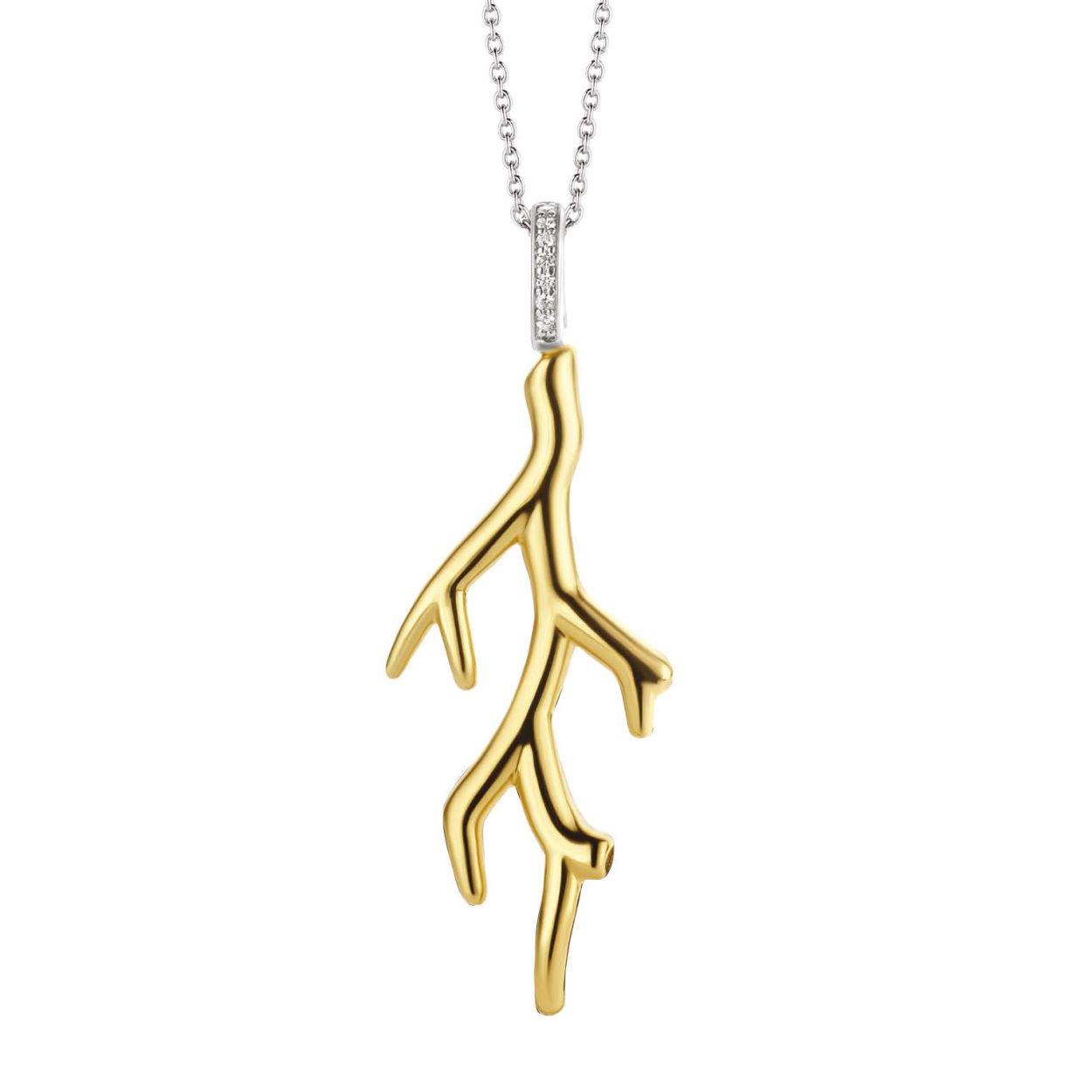 Deze TI SENTO - Milano Hanger 6779SY is gemaakt van Zilver met een geelgouden plating. De kleurstelling van deze hanger is Zilver geelgoud verguld. Alle TI SENTO - Milano producten worden geleverd in een luxe geschenkverpakking.