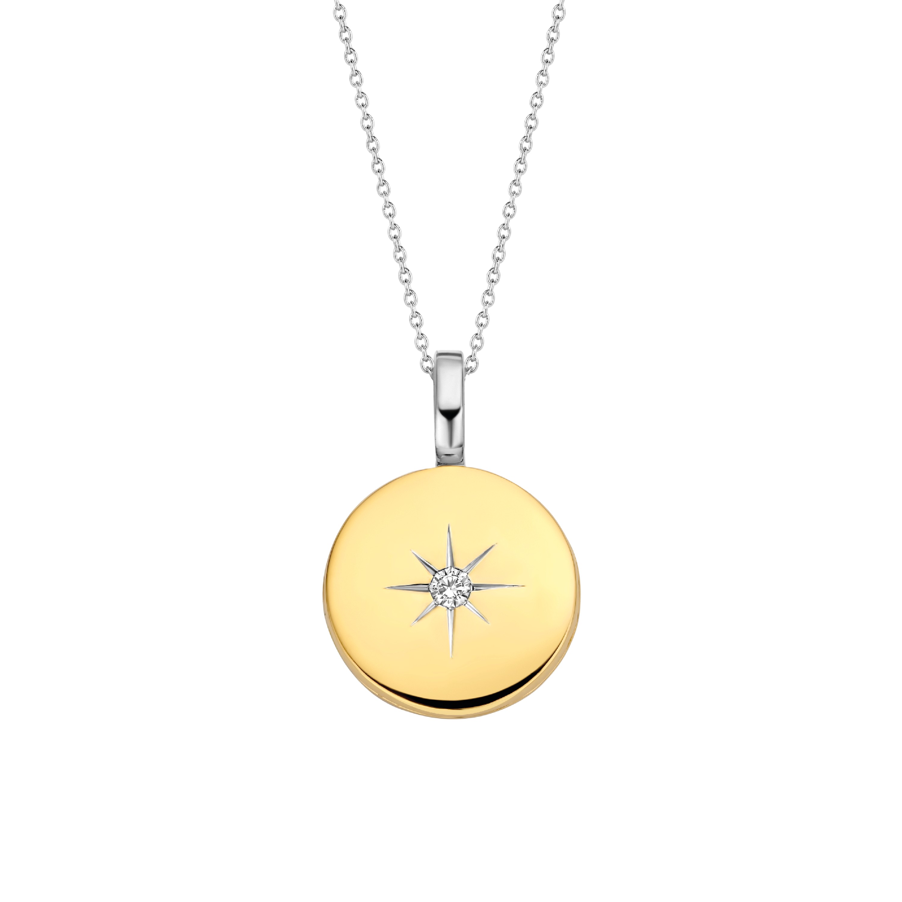 Deze TI SENTO - Milano Hanger 6790ZY is gemaakt van Zilver gold plated. De kleurstelling van deze hanger is Wit met geel verguld. Alle TI SENTO - Milano producten worden geleverd in een luxe geschenkverpakking.