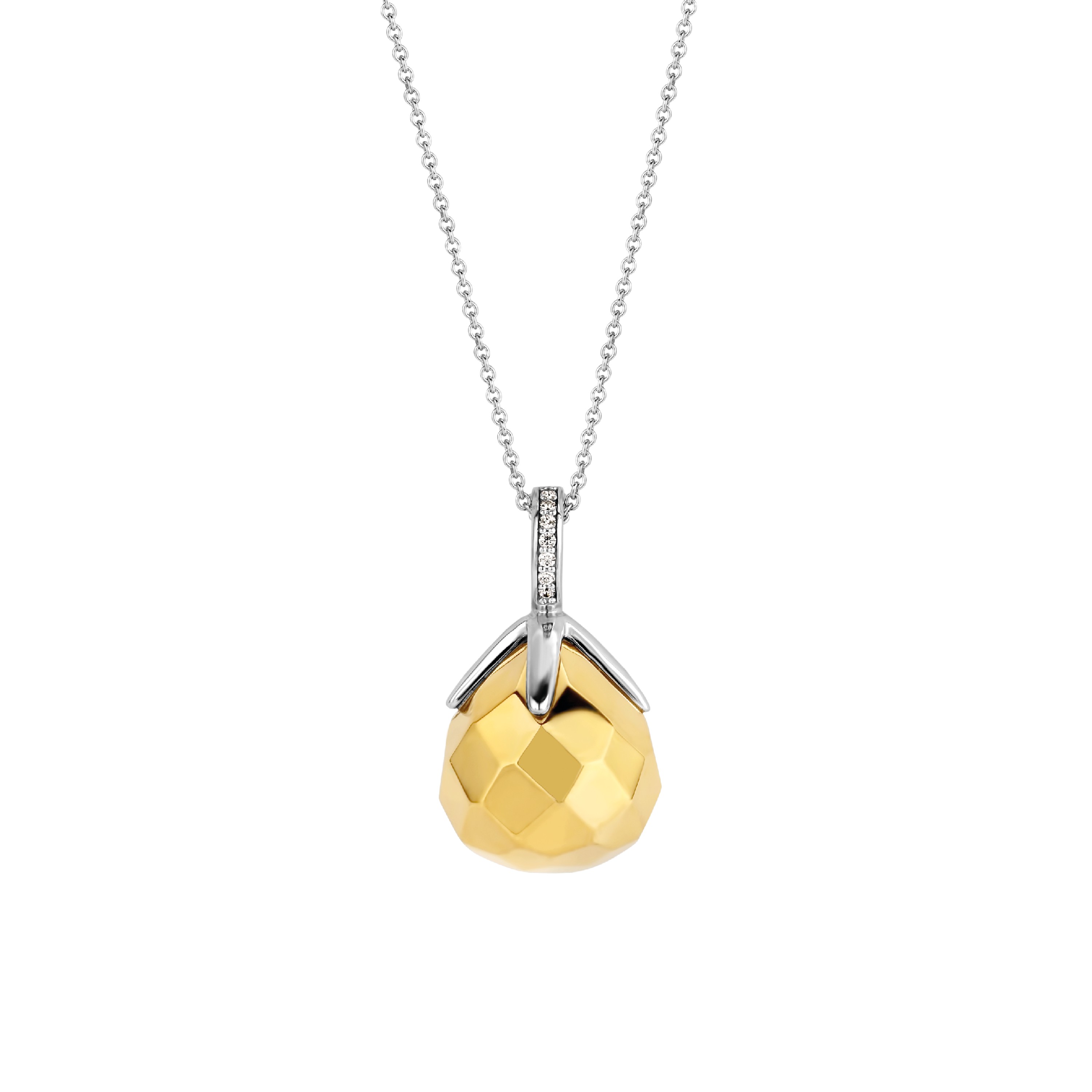 Deze TI SENTO - Milano Hanger 6791SY is gemaakt van Zilver gold plated. De kleurstelling van deze hanger is Zilver geel verguld. Alle TI SENTO - Milano producten worden geleverd in een luxe geschenkverpakking.