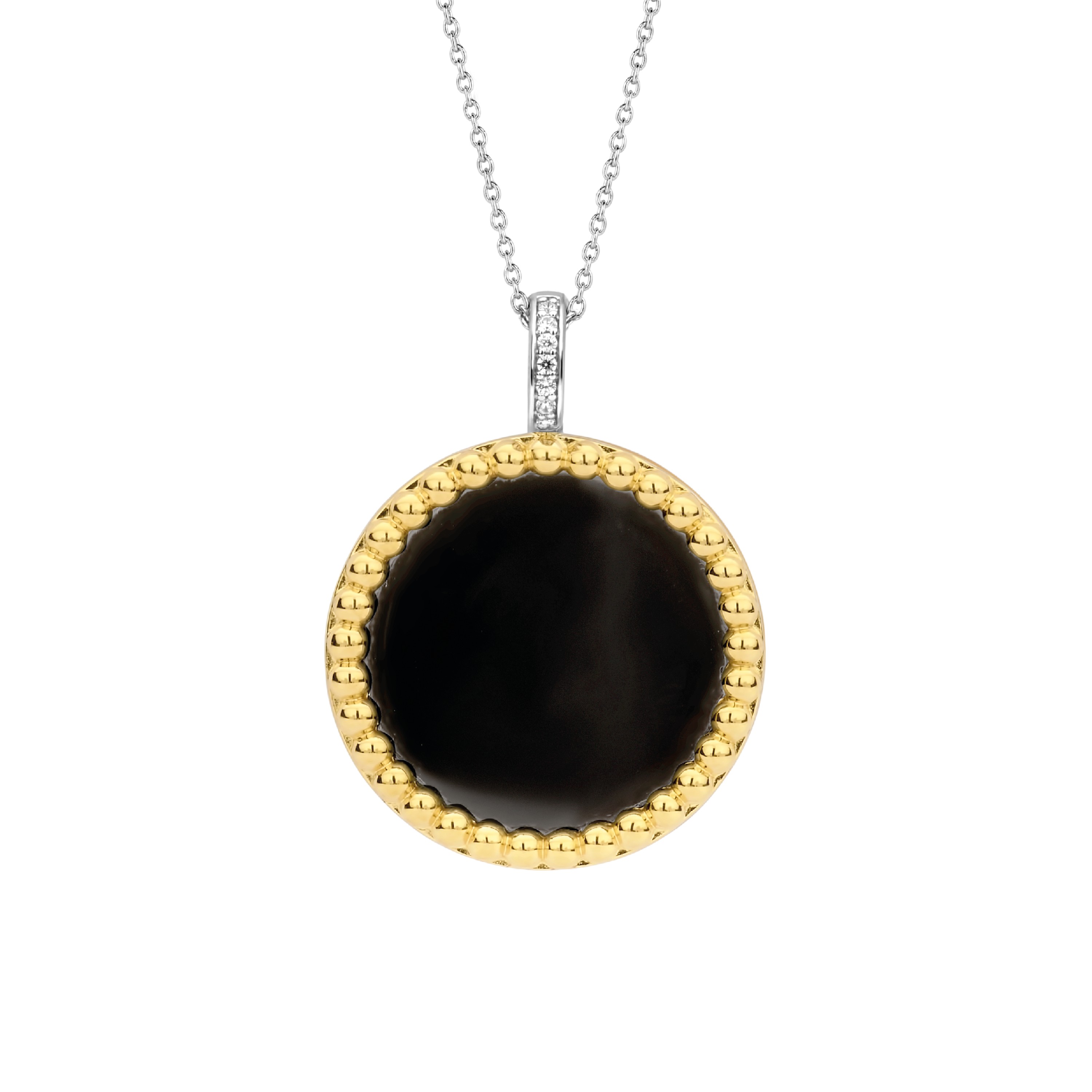 Deze TI SENTO - Milano Hanger 6794BO is gemaakt van Zilver gold plated. De kleurstelling van deze hanger is Zwarte Onyx. Alle TI SENTO - Milano producten worden geleverd in een luxe geschenkverpakking.
