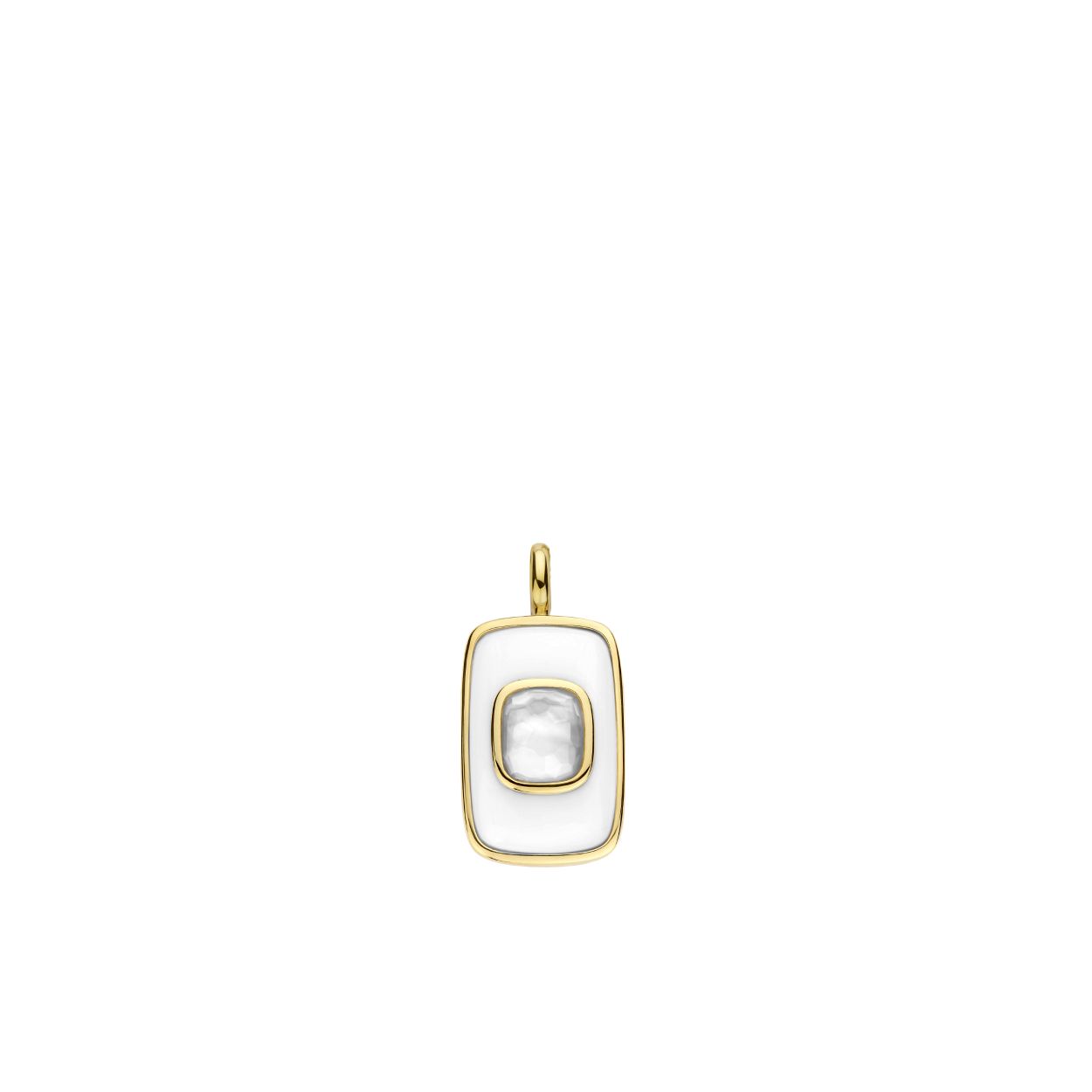 Deze TI SENTO - Milano Hanger 6815WA is gemaakt van Zilver gold plated. De kleurstelling van deze hanger is Wit (Letter). Alle TI SENTO - Milano producten worden geleverd in een luxe geschenkverpakking.