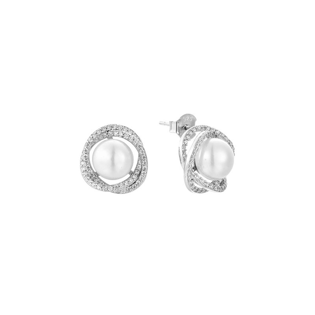 ODM "FWP Classi" oorknopjes (925/rhodium verguld)