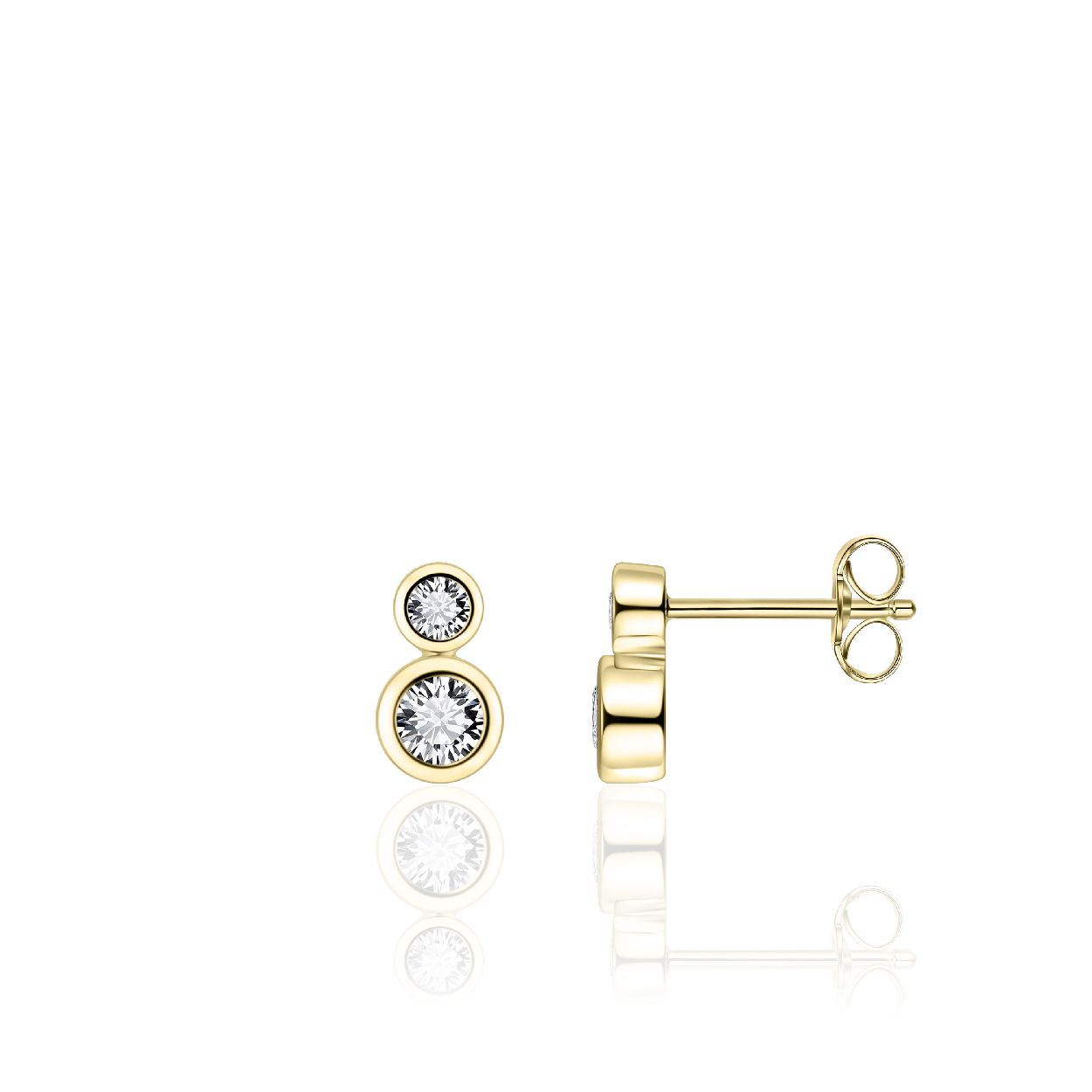 Gisser Jewels Zilver oorstekers zilver E1003Y dames