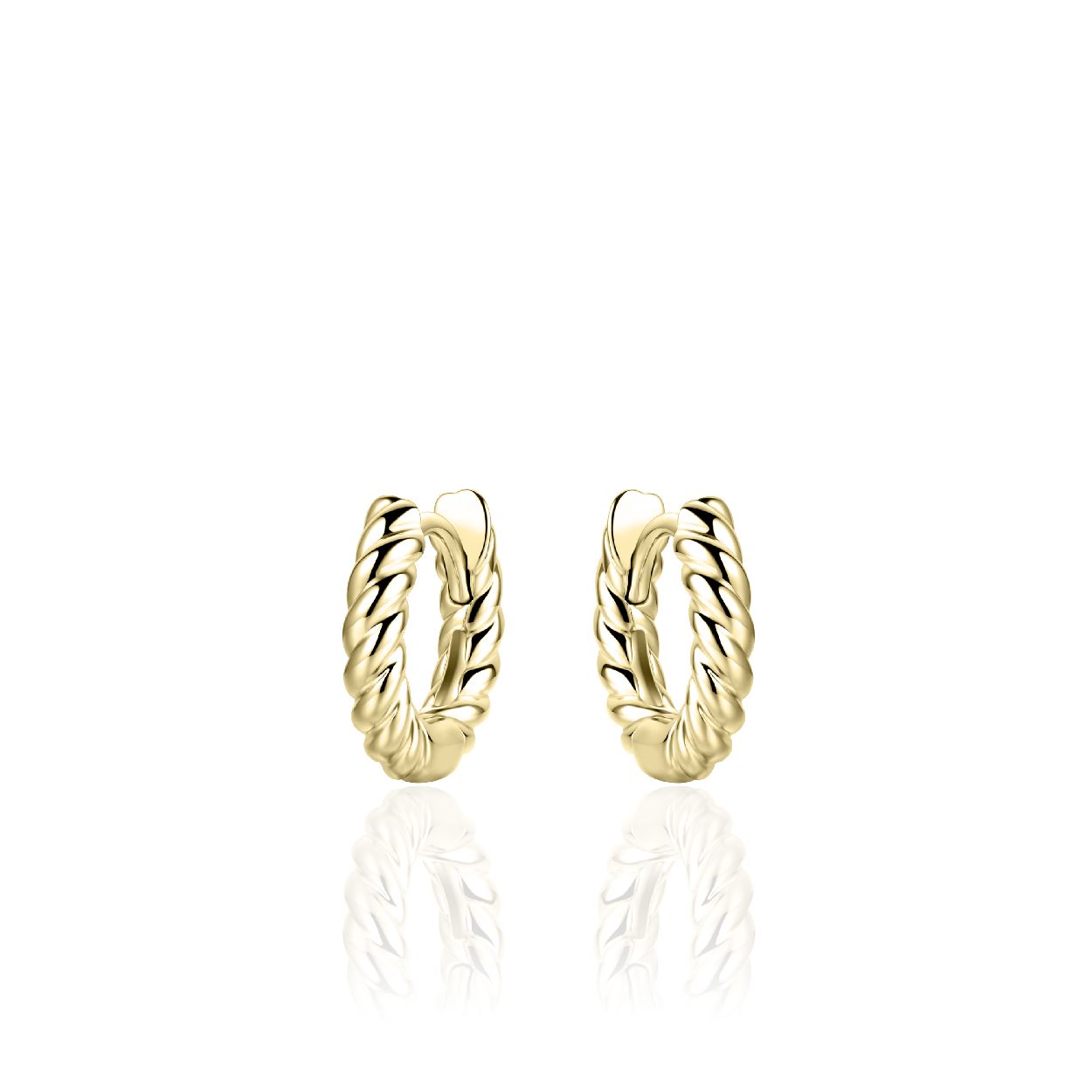 Gisser Jewels Zilver / goldplated oorringen KCJ3/13.5Y