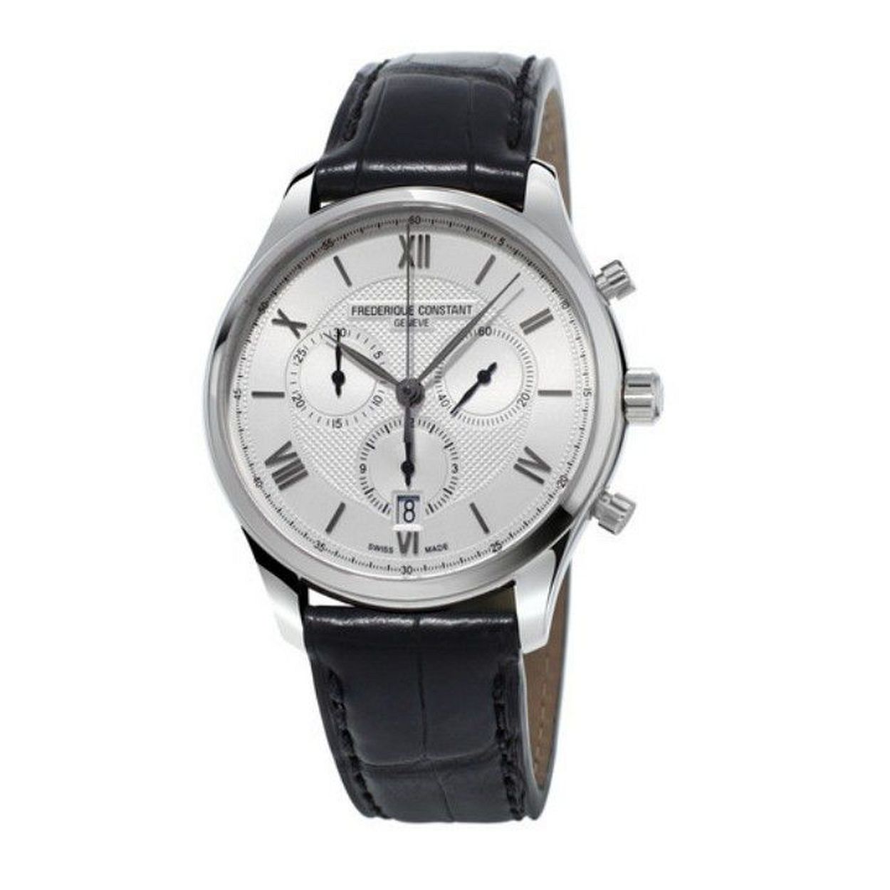 DIT IS EEN HORLOGE VAN FREDERIQUE CONSTANT UIT DE COLLECTIE CLASSICS. DE AANDRIJVING IS QUARTZ. HET HORLOGE HEEFT DE VOLGENDE KENMERKEN: UREN, MINUTEN, SECONDE, CHRONOGRAAF , DATUM.