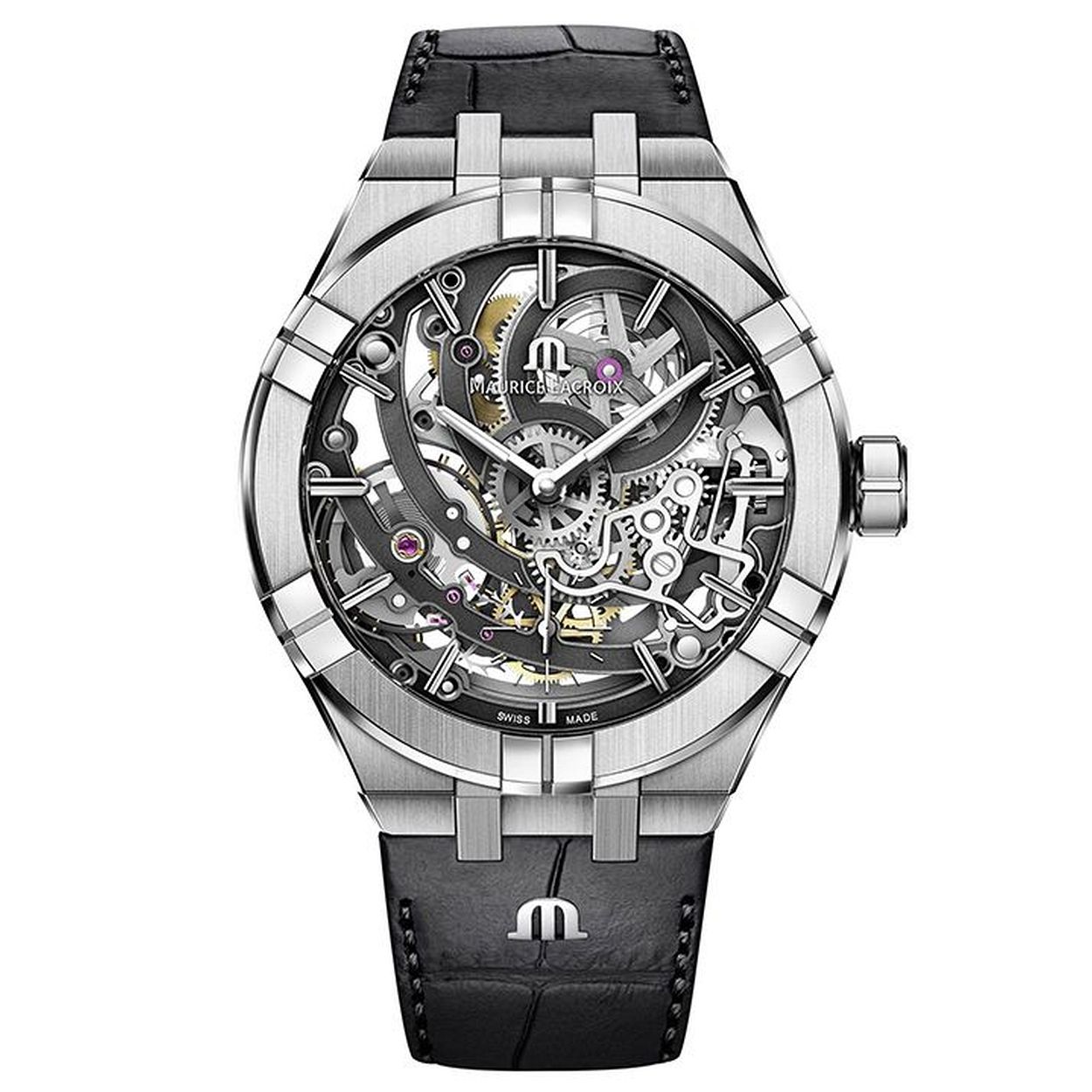 Dit is een horloge van het merk Maurice Lacroix gemaakt voor heren.
De specificaties zijn als volgt:
Kastmaat: 45mm
Kastdikte: 13
Bandbreedte: 25
Waterdichtheid: 10 ATM / 100 Meter / 330 Feet