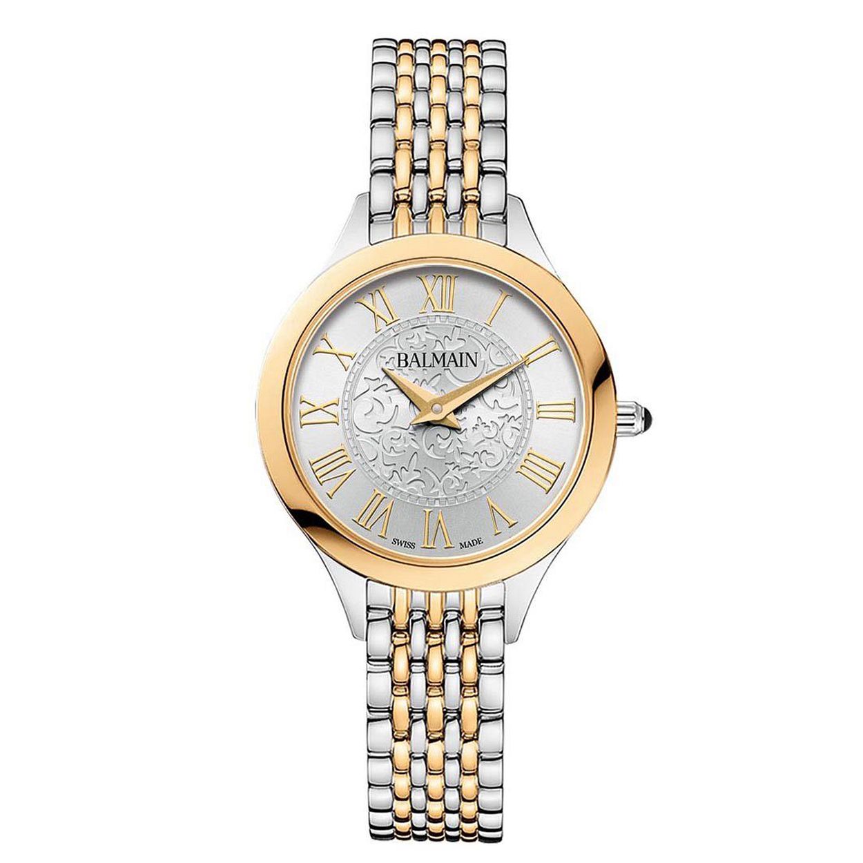 De Balmain de Balmain is een verfijnd dameshorloge dat stralende elegantie combineert met een modern design ge&iuml;nspireerd op de Parijse haute couture.