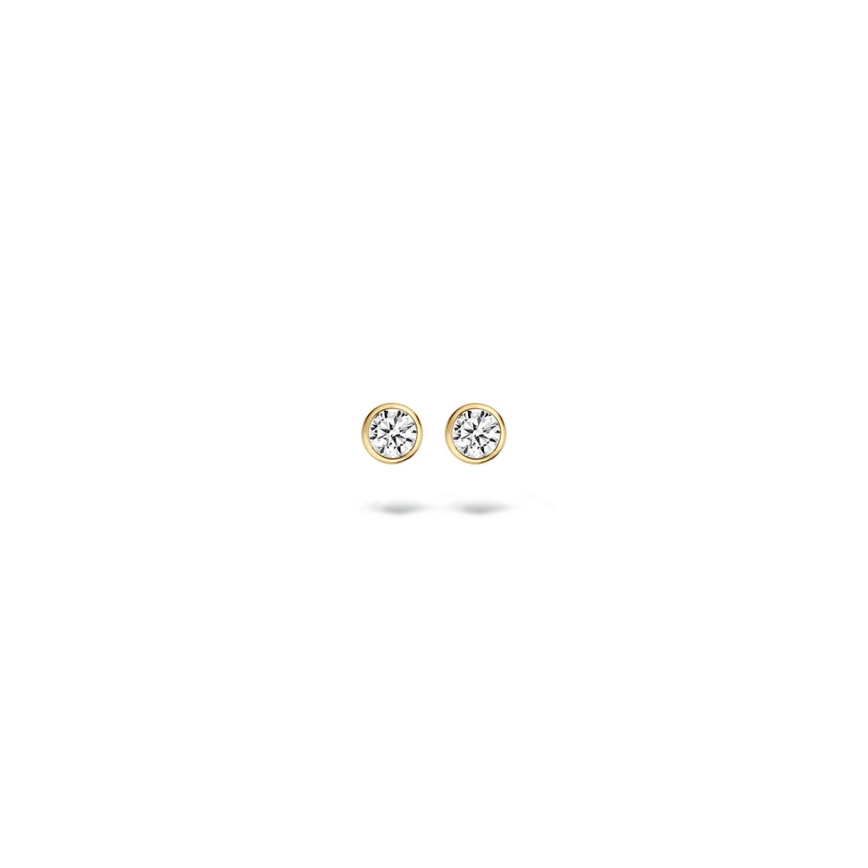 Blush Oorknoppen 7256YZI - Geel Goud met Zirkonia (14krt.)