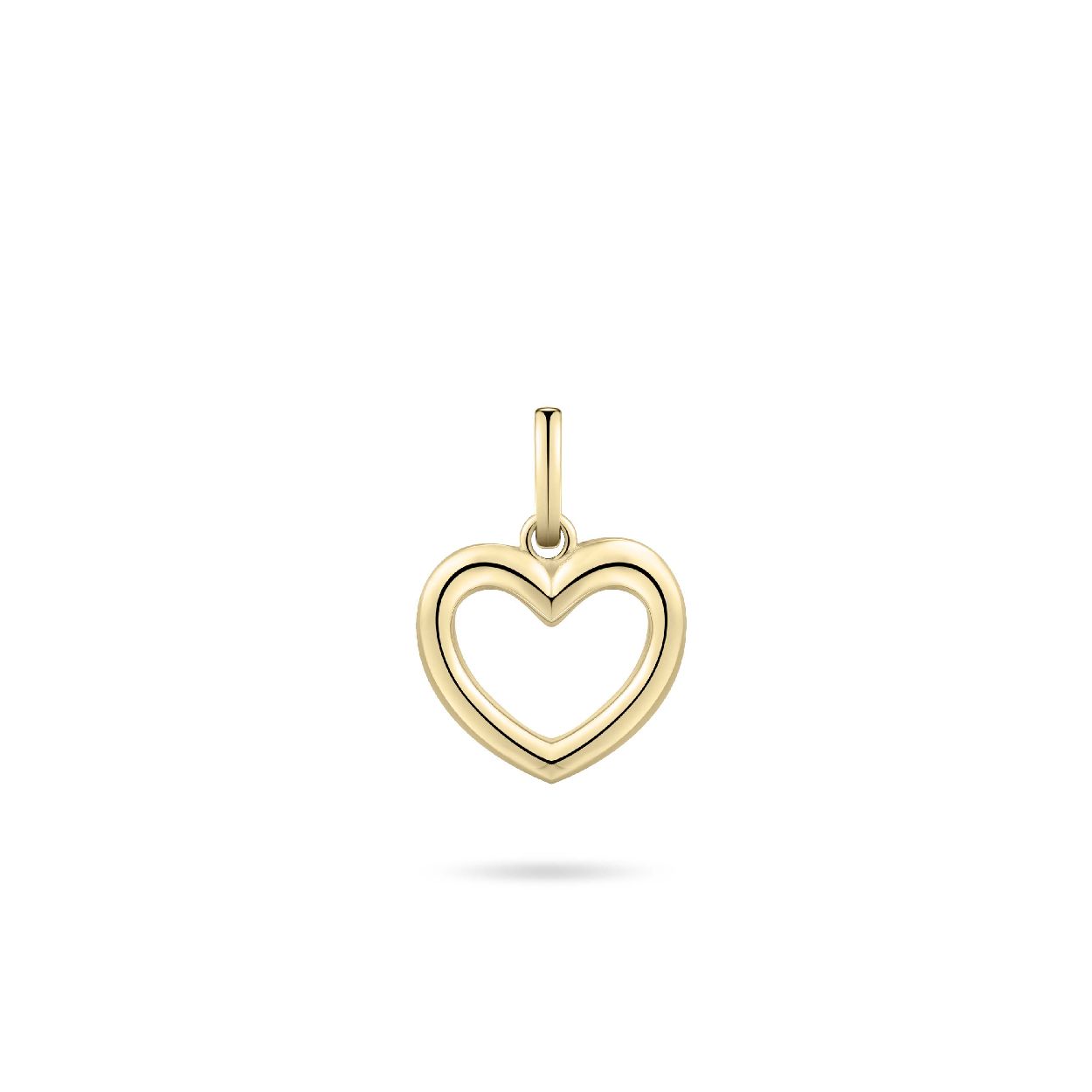 Gisser Jewels Zilver Hanger Classic Heart Pendant P1084Y