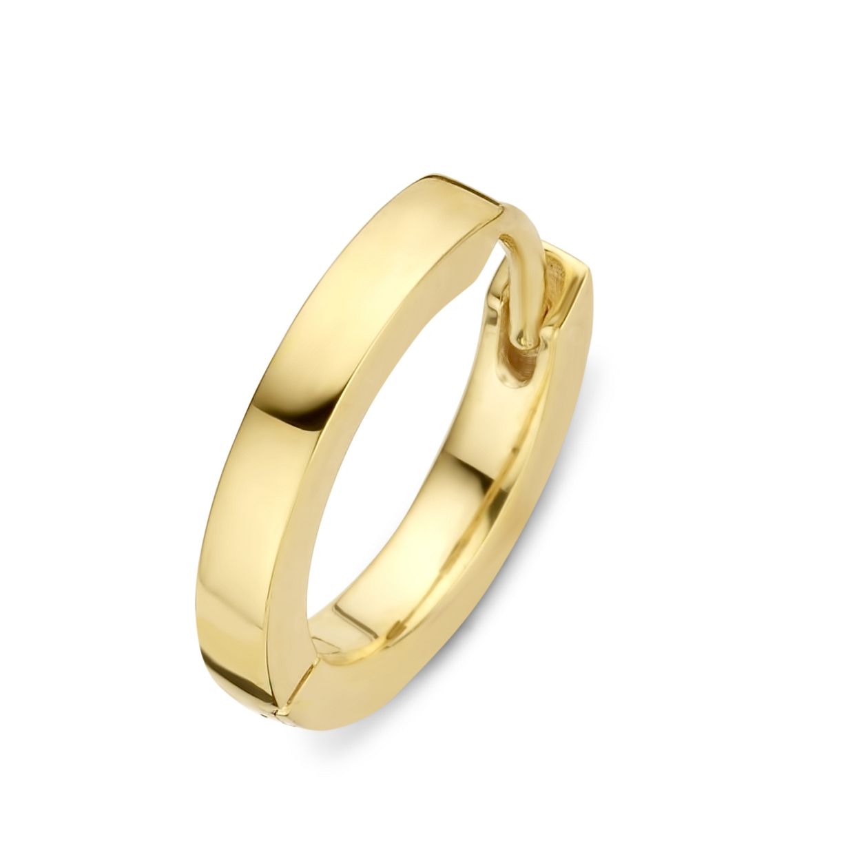 Moments oorring verguld zilver.