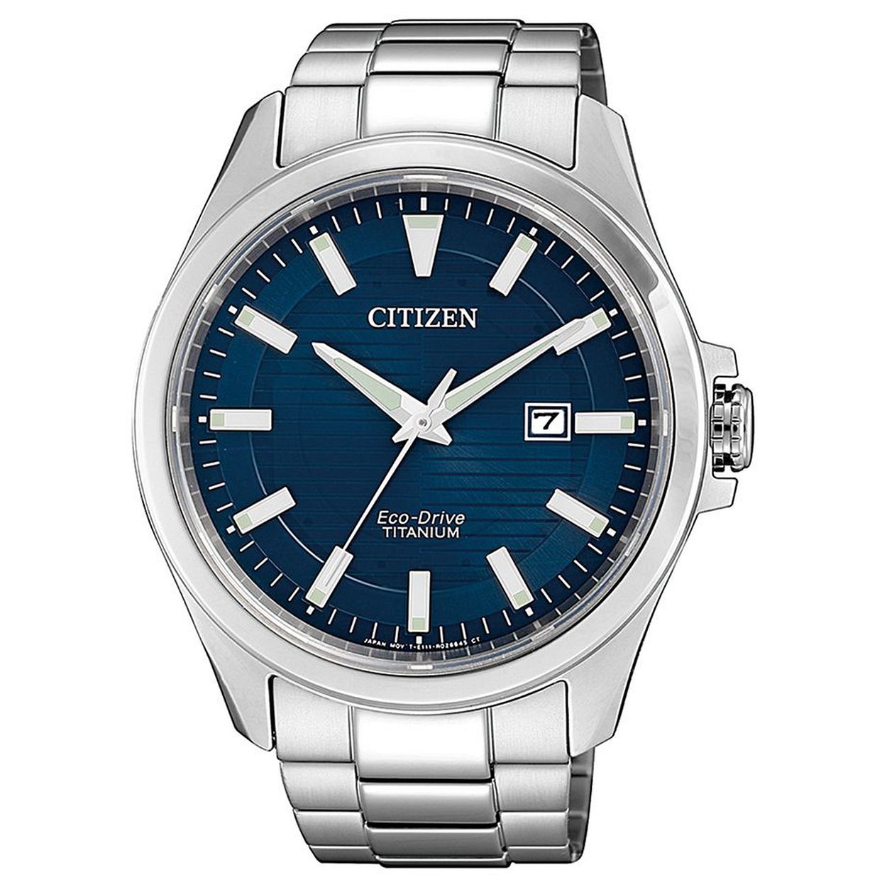 Robuust Citizen herenhorloge met blauwe wijzerplaat