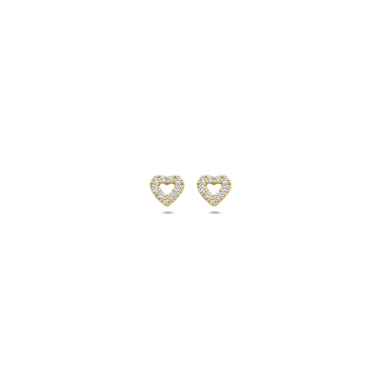 Blush Oorknoppen 7299YZI - Geel Goud (14krt.) met Zirkonia