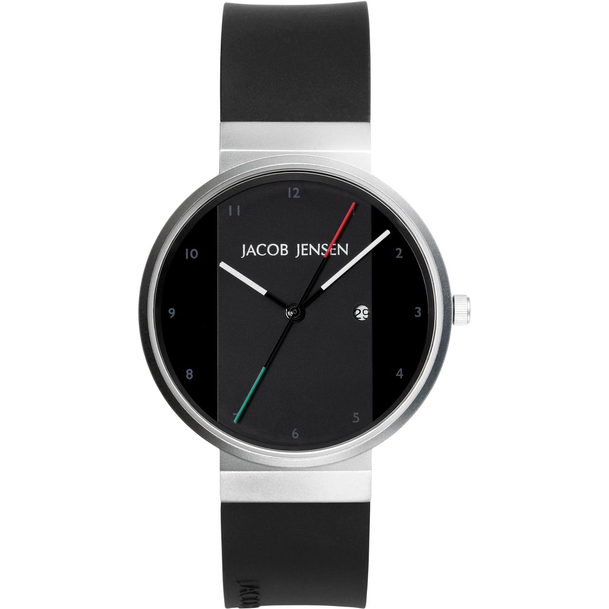 Dit 732 Jacob Jensen horloge is een stijlvol horloge van hoge kwaliteit. 2 jaar garantie!
