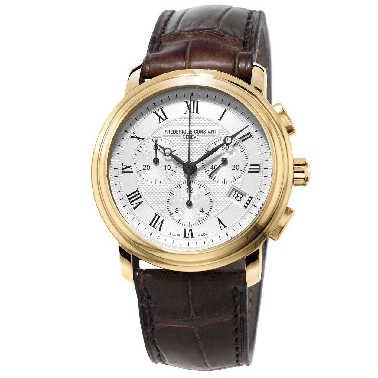 CLASSICS QUARTZ CHRONOGRAPH FC-292MC4P5
Through this unique family name, Frederique Constant has not only breathed new life into classic watchmaking but given concrete expression to its founding mission: to make luxury timepieces accessible to as many people as possible. This iconic collection is affirming its timeless charm with a more modern, stronger, more contemporary design.