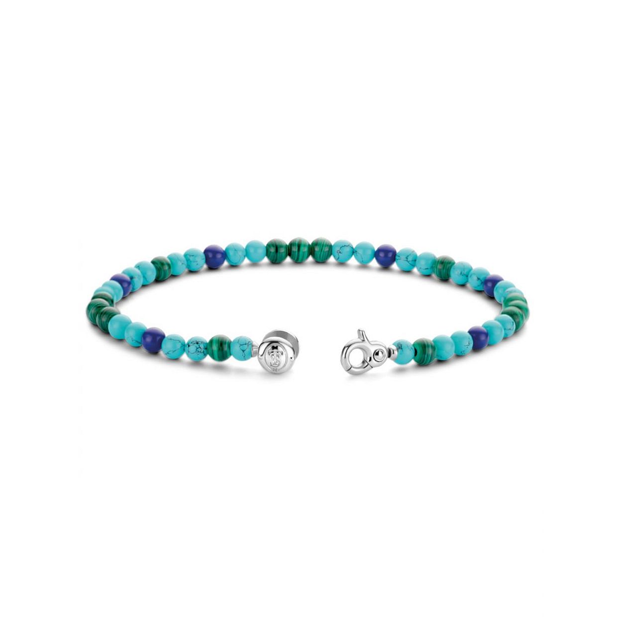 Dit is een Armband van het merk TI SENTO Milano. Dit sieraad heeft de volgende kleur: Turquoise-Malachiet