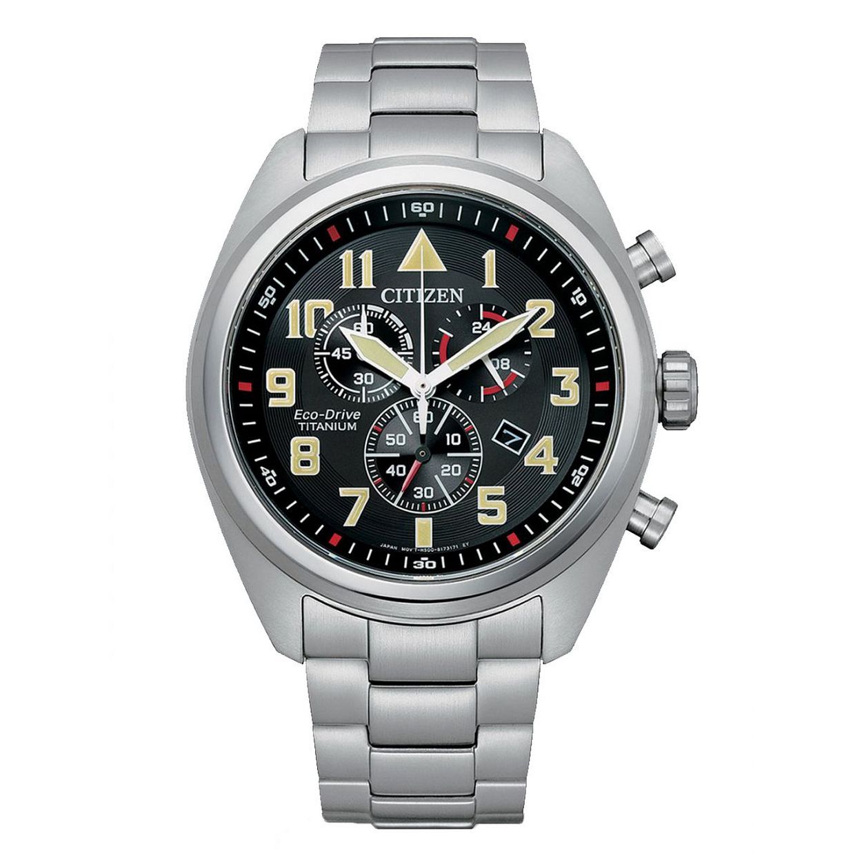Citizen Eco-Drive Horloge AT2480-81E - Titanium Field Chronograph