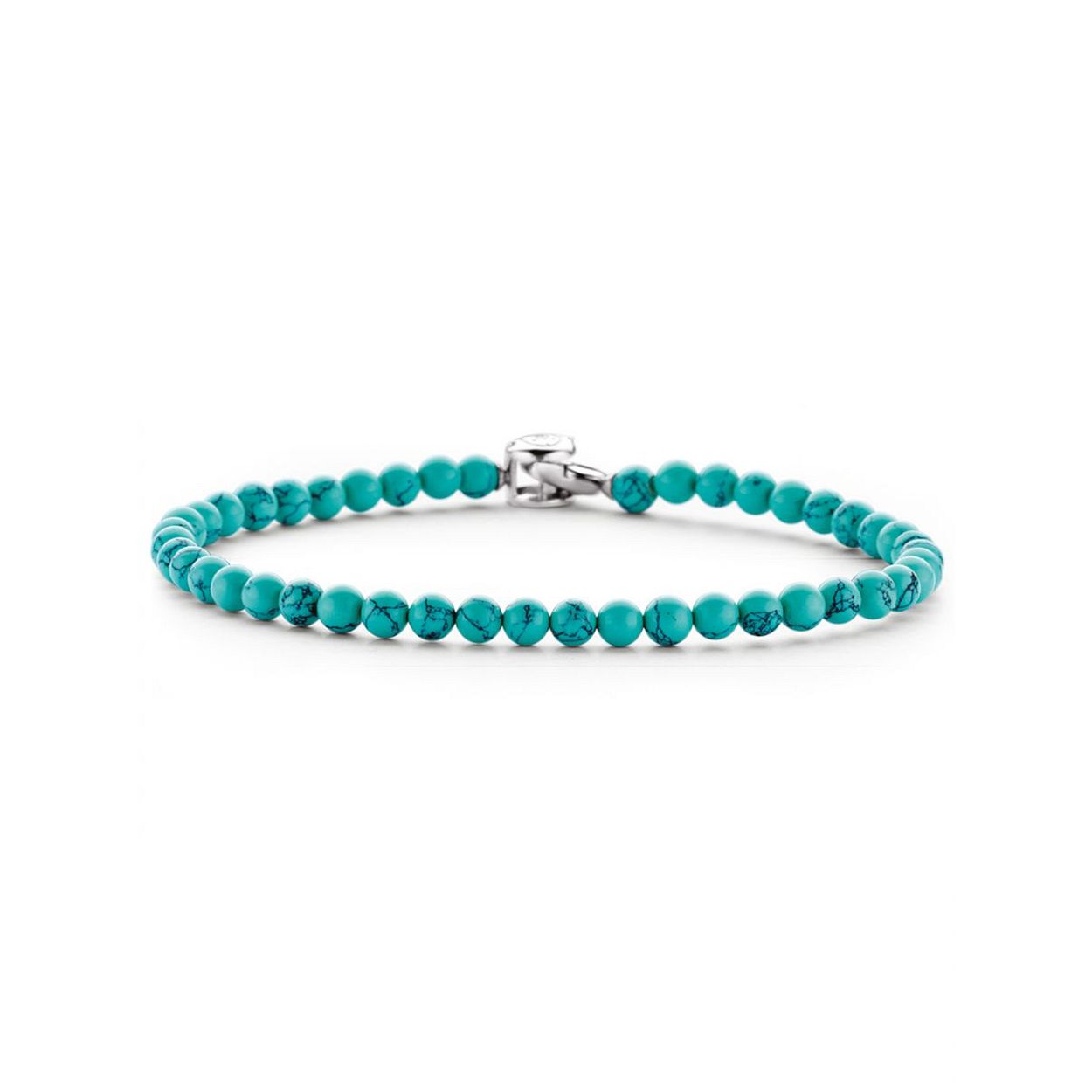 Deze turquoise TI SENTO - Milano armband 2908TQ is zo fris als een zomerbriesje. Ze is speels en verfijnd. Het veiligheidsslot houdt haar de hele tijd bij je.