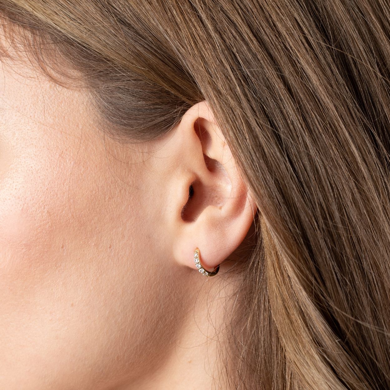 Gisser Jewels  oorringen goud met zirkonia VGKCK2/12