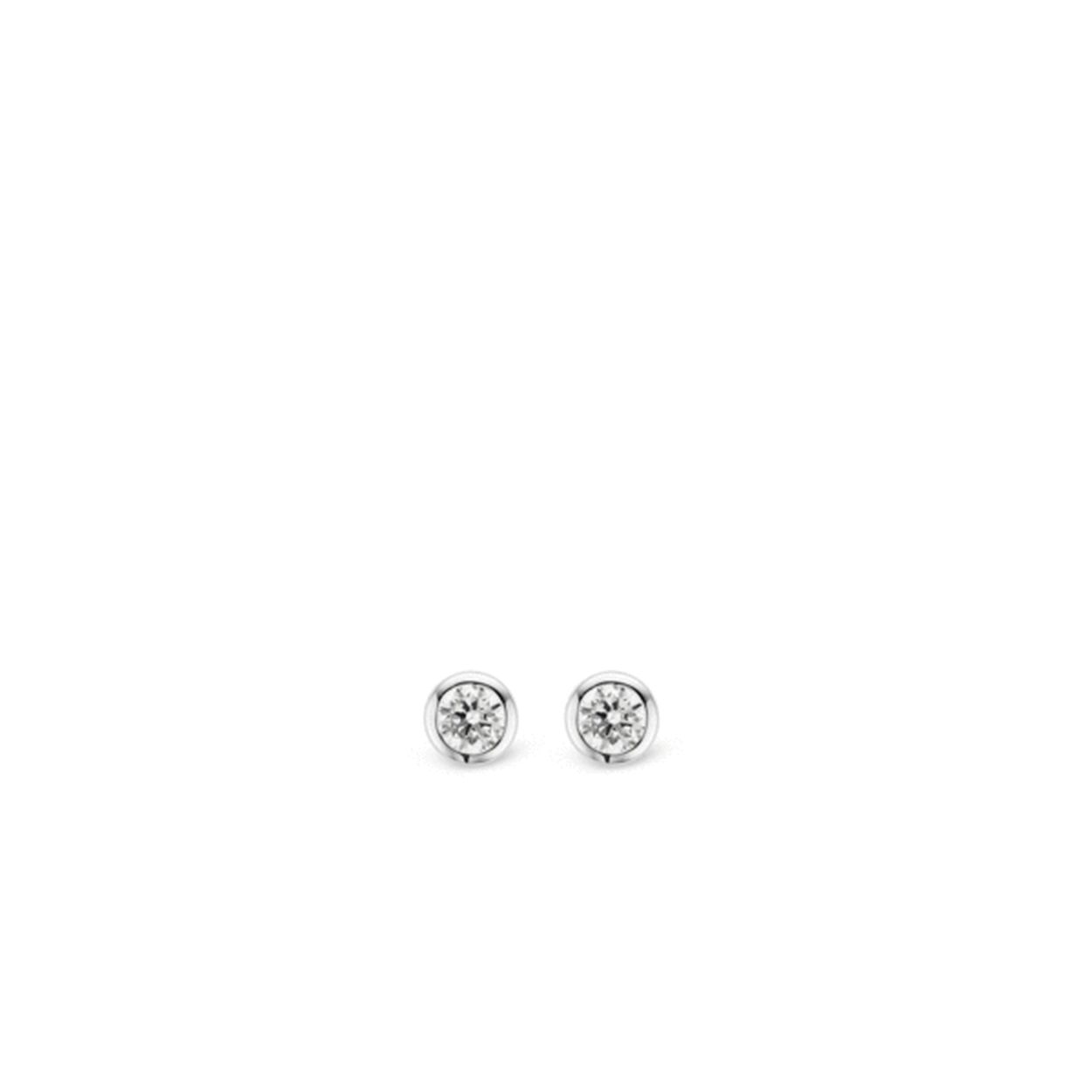 Ti Sento - Zilveren oorstekers bezet met zirconia's - 7597ZI