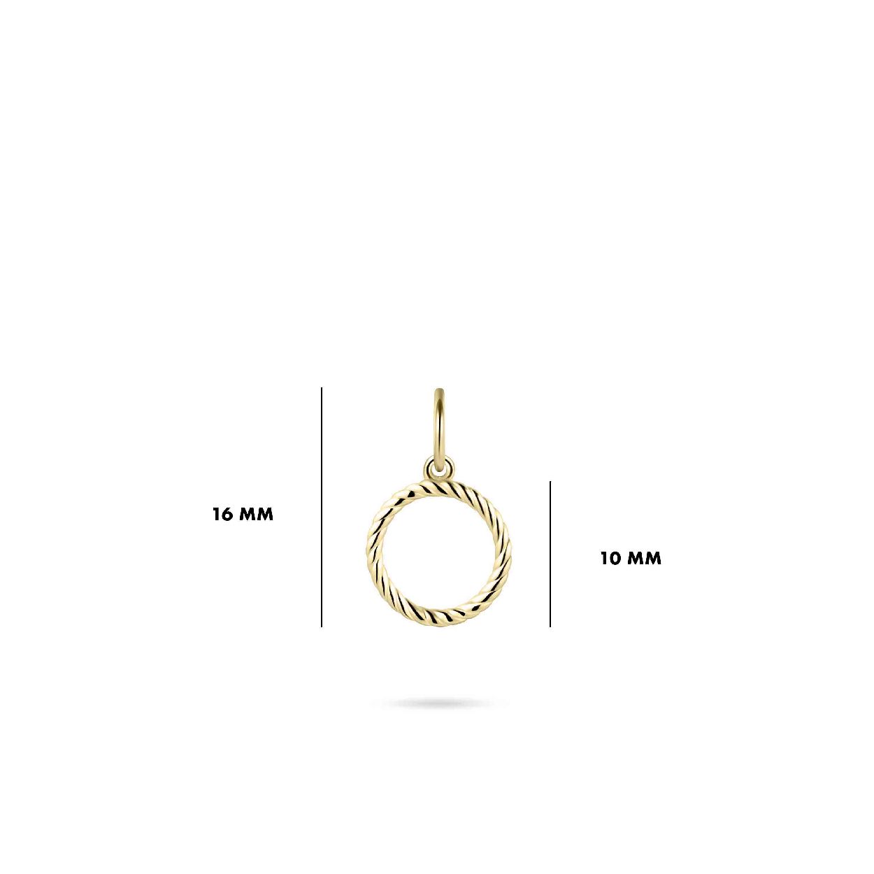 Gisser Jewels Zilver hanger goud VGP023