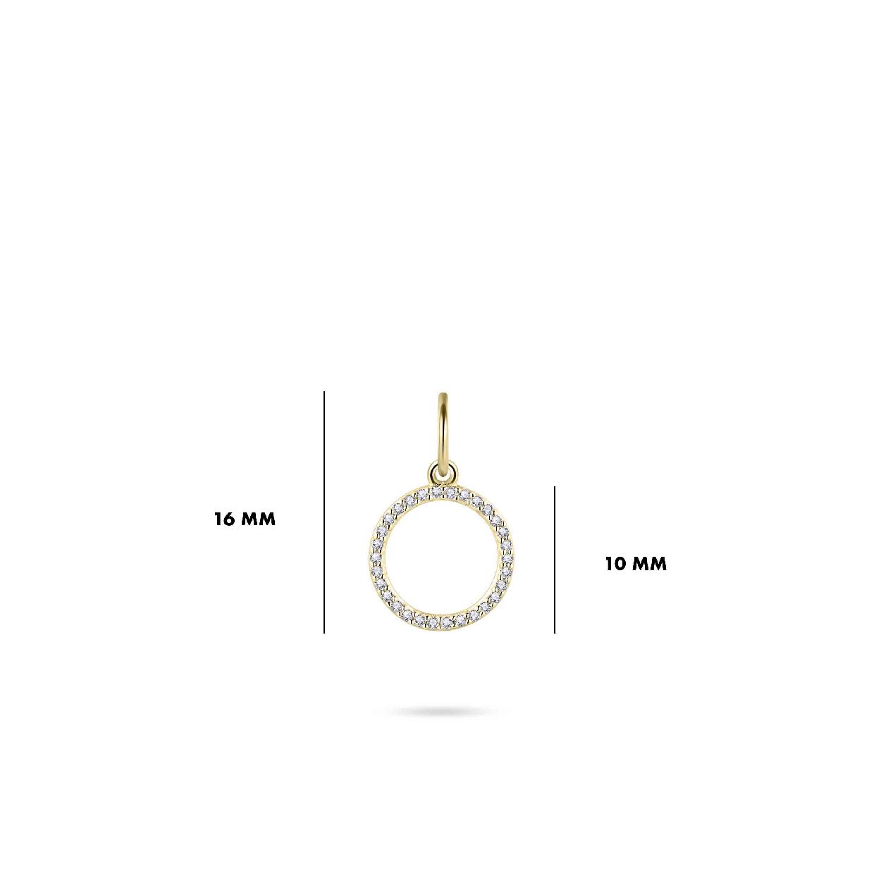 Gisser Jewels Zilver hanger goud VGP024