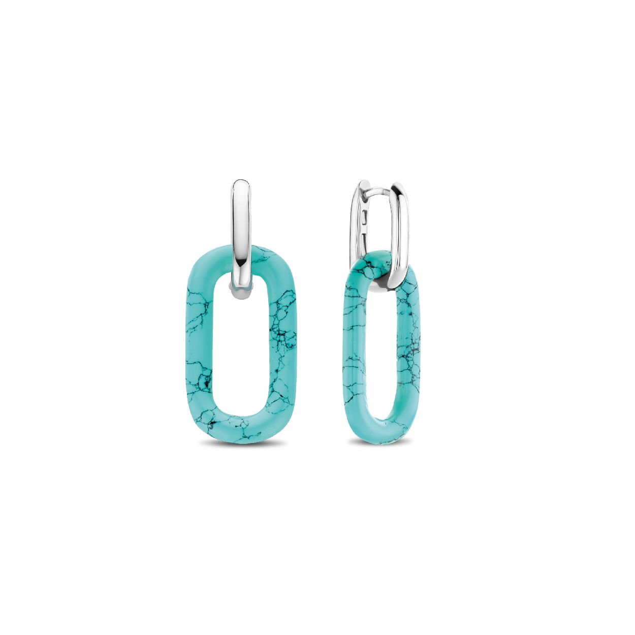 Dit is een Oorbellen van het merk TI SENTO Milano. Dit sieraad heeft de volgende kleur: Turquoise