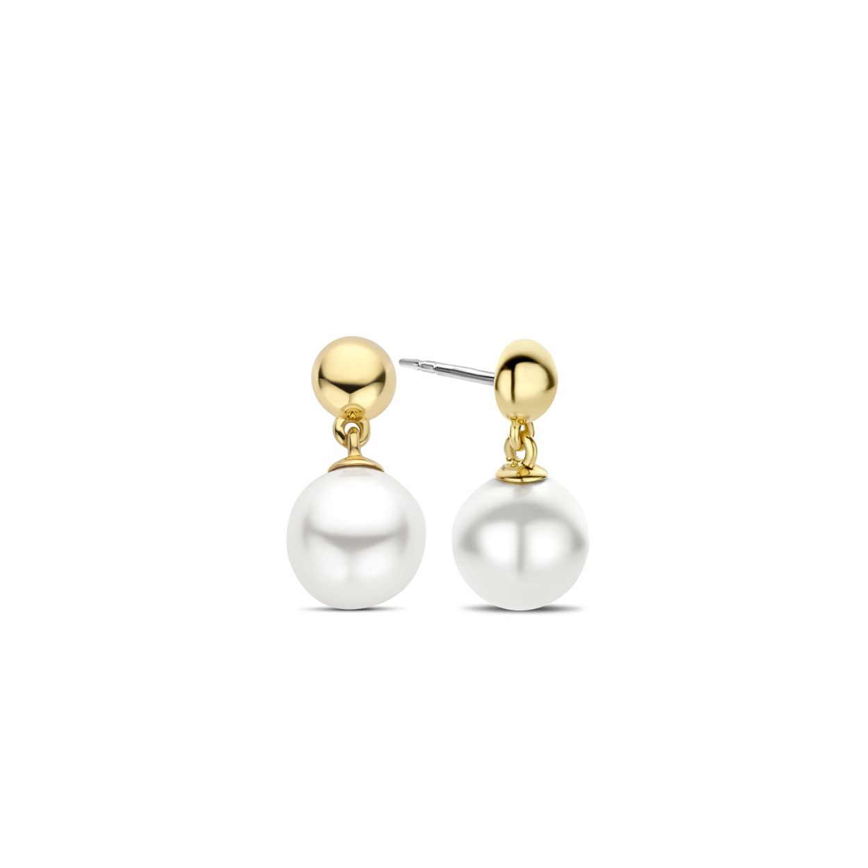 Deze TI SENTO - Milano Oorbellen 7912YP zijn gemaakt van Zilver gold plated. De kleurstelling van deze oorbellen zijn Wit (Letter). Alle TI SENTO - Milano producten worden geleverd in een luxe geschenkverpakking.