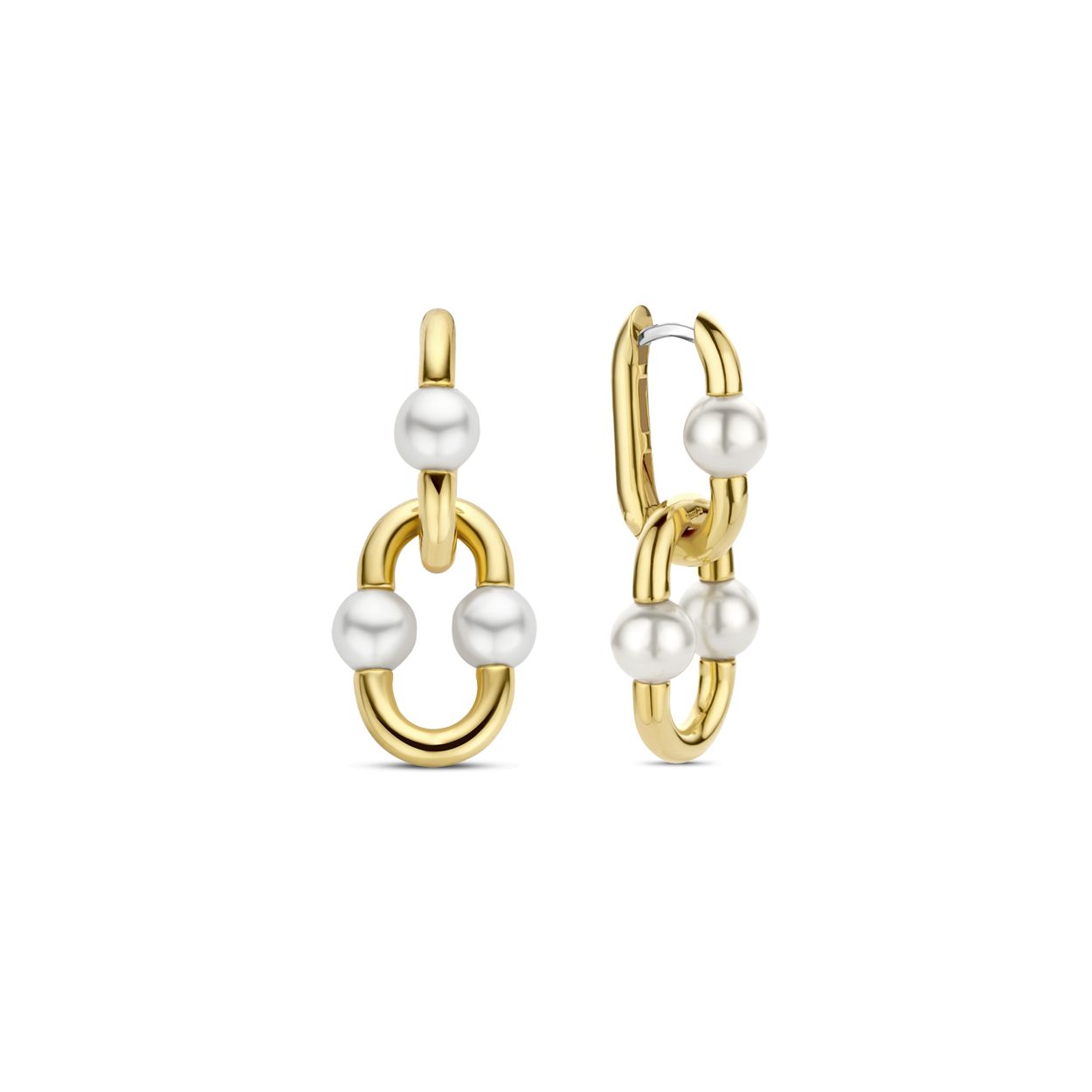 Deze TI SENTO - Milano Oorbellen 7916YP zijn gemaakt van Zilver gold plated. De kleurstelling van deze oorbellen zijn Wit (Letter). Alle TI SENTO - Milano producten worden geleverd in een luxe geschenkverpakking.