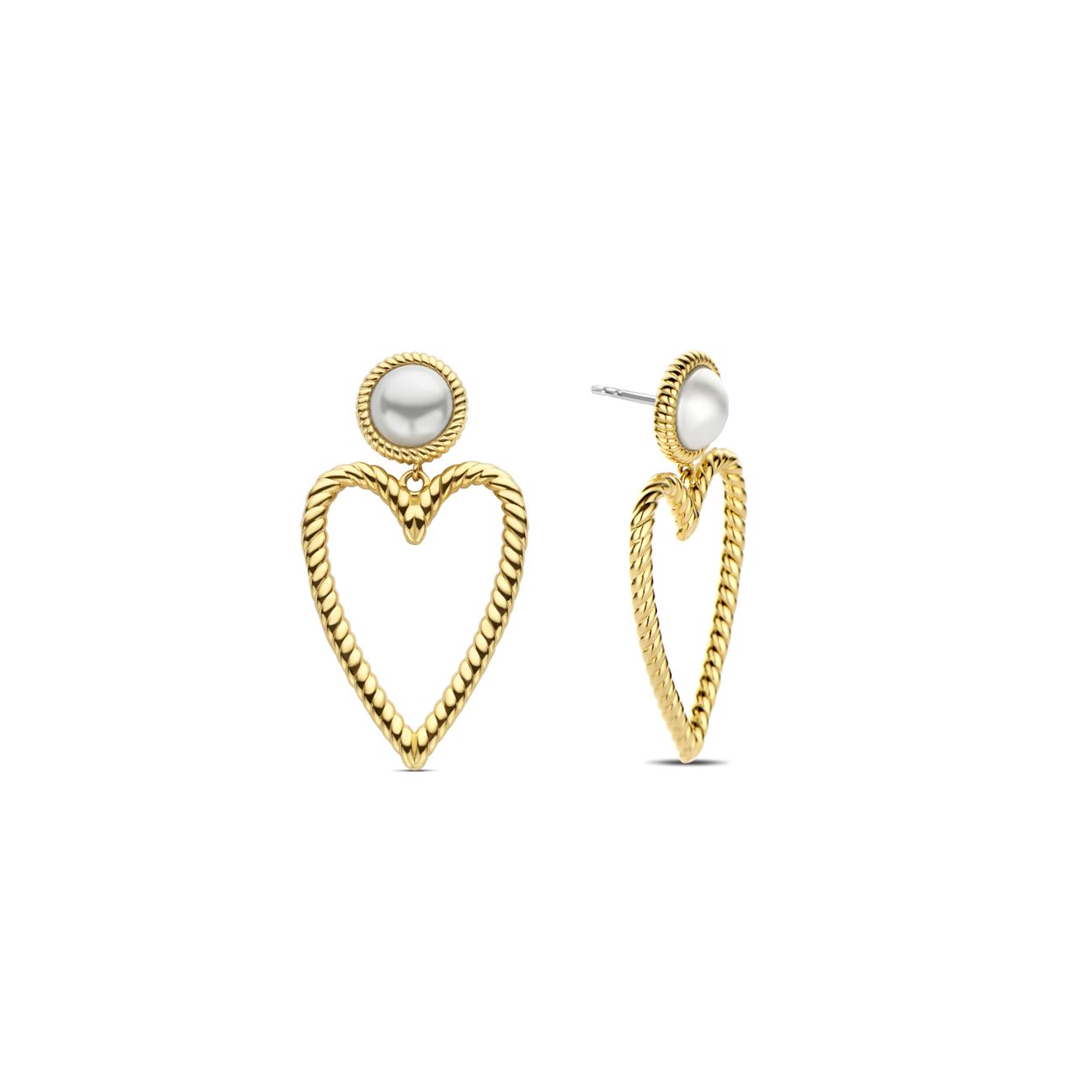 Deze TI SENTO - Milano Oorbellen 7925YP zijn gemaakt van Zilver gold plated. De kleurstelling van deze oorbellen zijn Wit (Letter). Alle TI SENTO - Milano producten worden geleverd in een luxe geschenkverpakking.