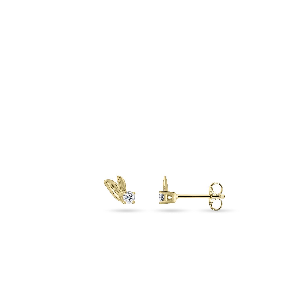 Gisser Jewels Zilver oorstekers goud VGE040