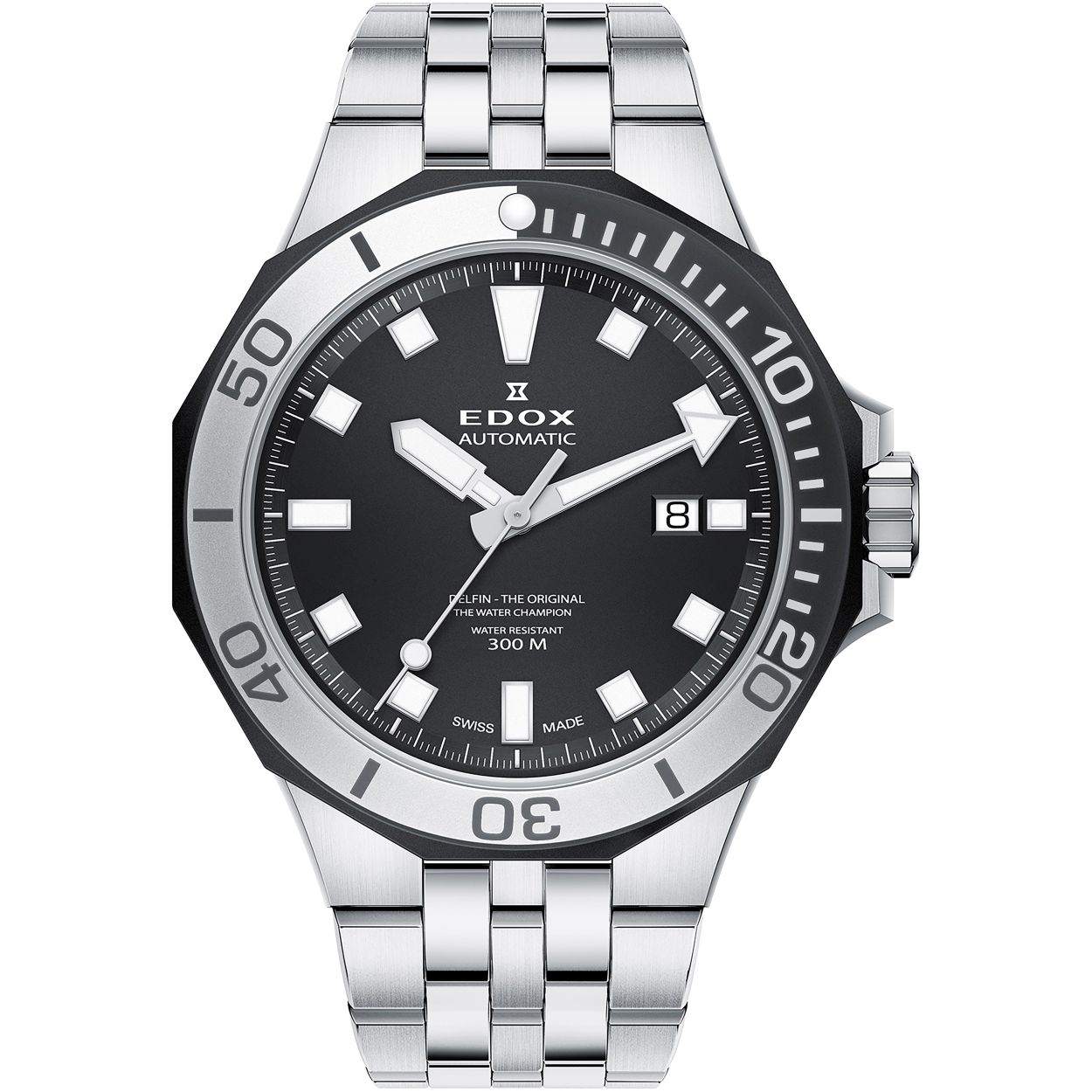 Dit 80110 357NM NIN horloge is een prachtig exemplaar van het merk Edox.