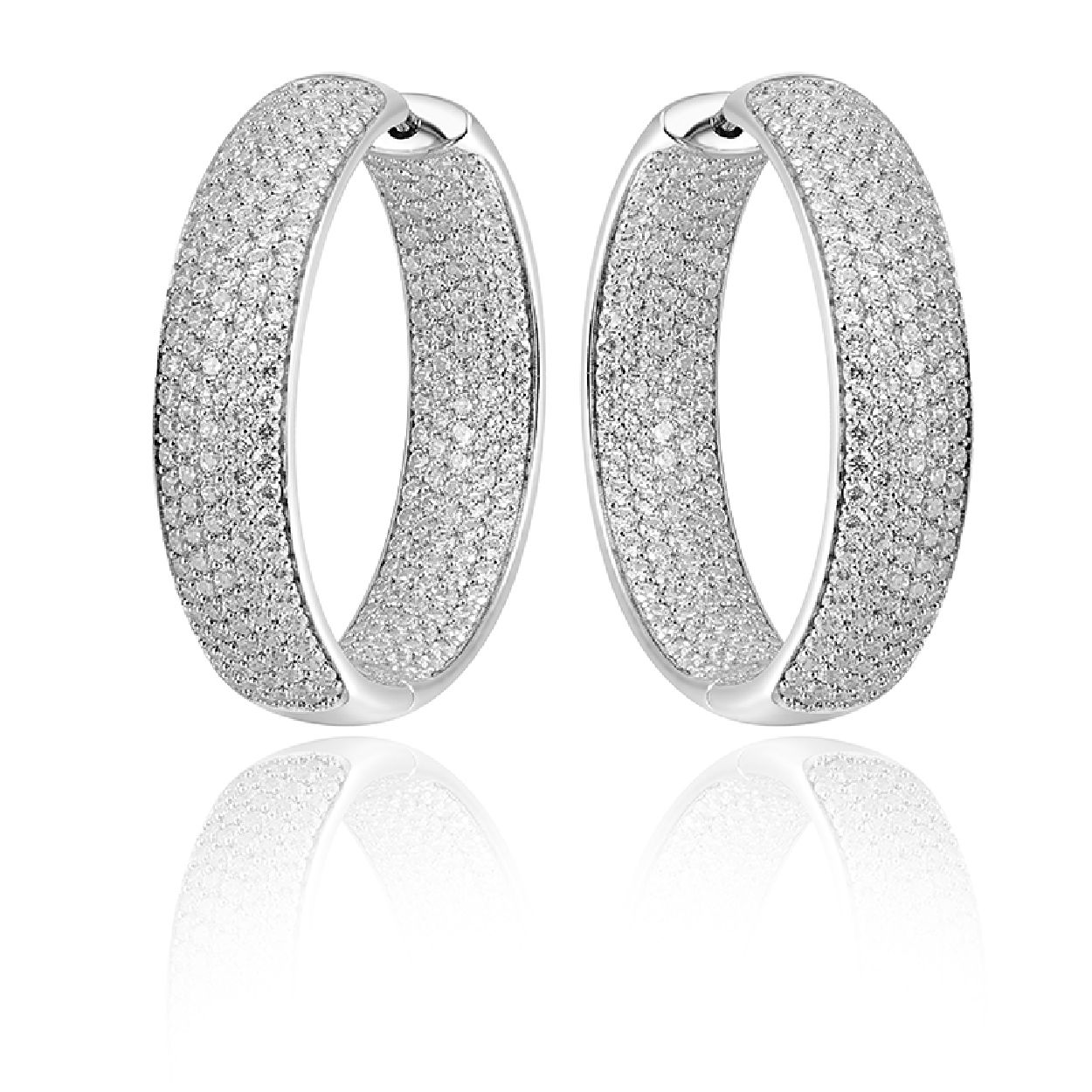 Gisser Jewels Zilver oorringen zilver KCH7/30