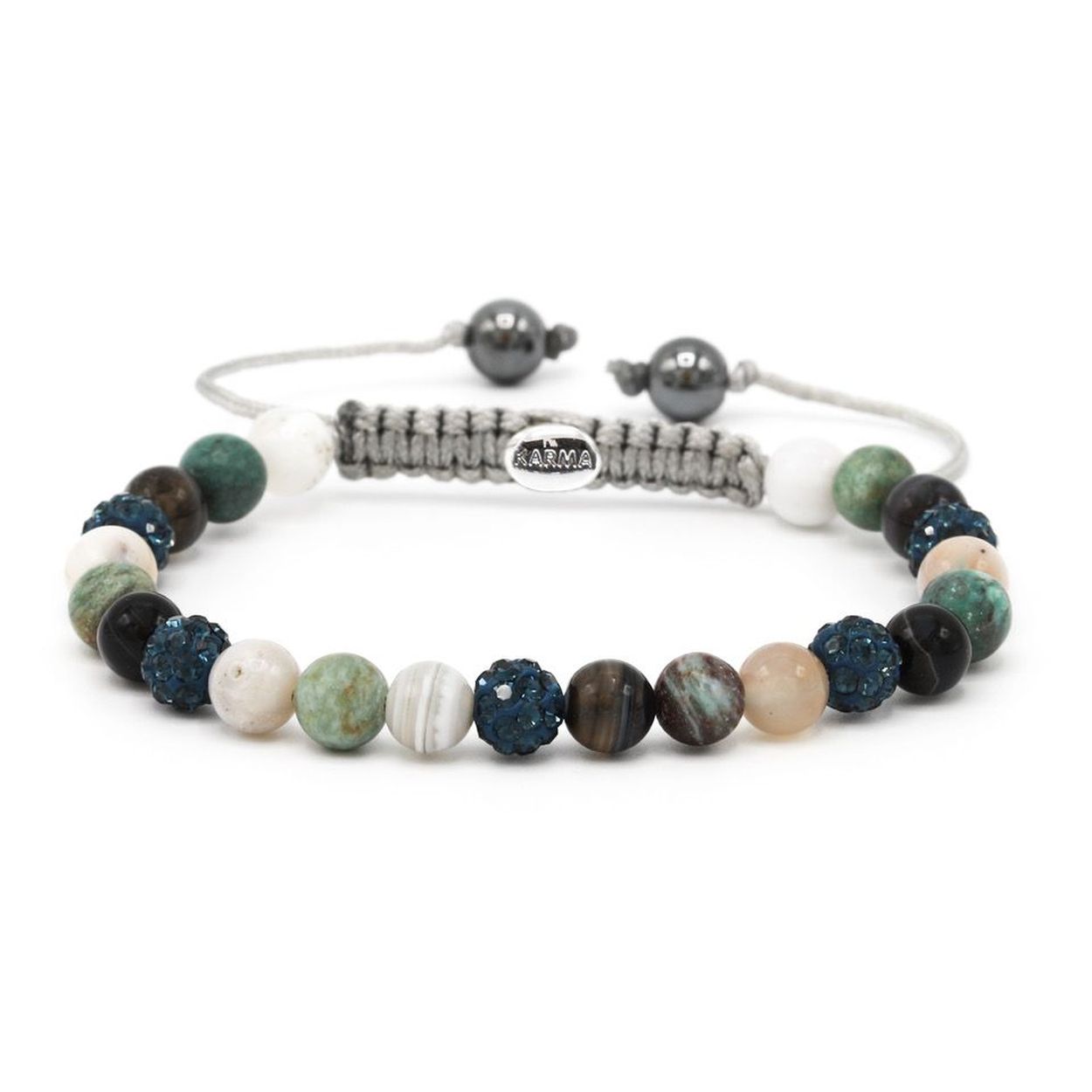Handgeknoopte elegante smalle armband met verfijnde beads van kristallen en natuursteen.
Lengte Armband: 16,5 - 20 cm
Breedte Armband: 6 mm
Materiaal: Natuursteen + Crystals
