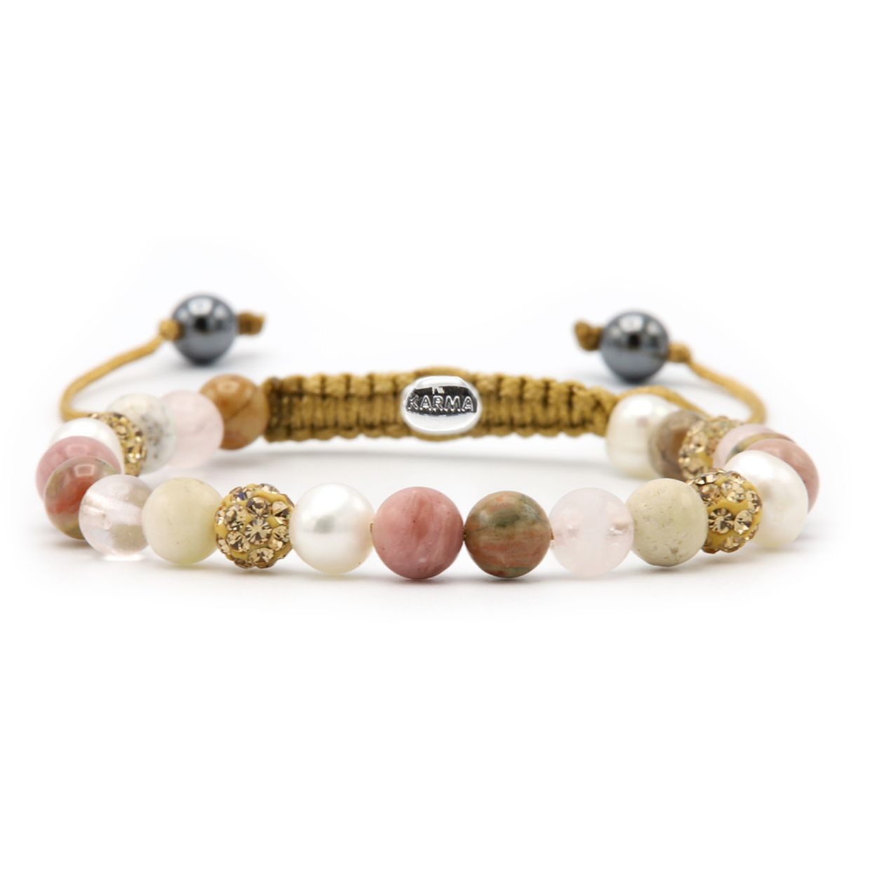Spiral Soft Pearls XS (goud kristal)