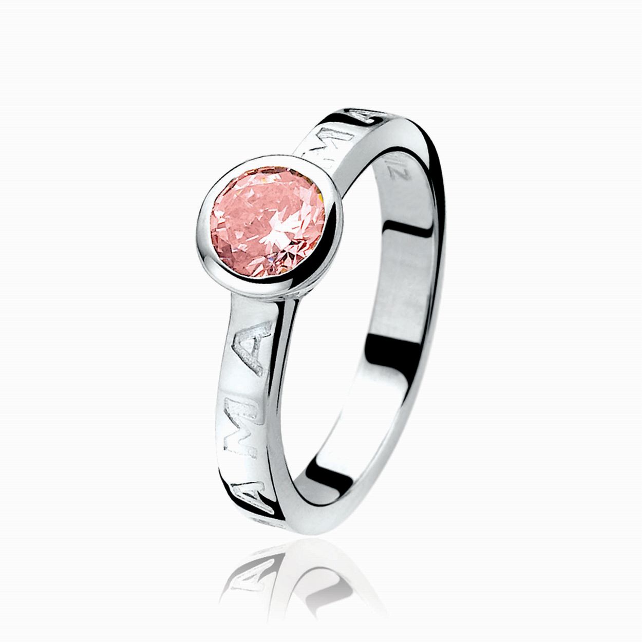 ZINZI zilveren mama ring roze ZIR849R