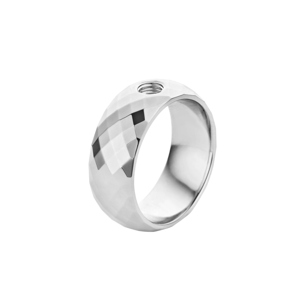 Melano vivid vai ring - zilverkleurig - dames - maat 52