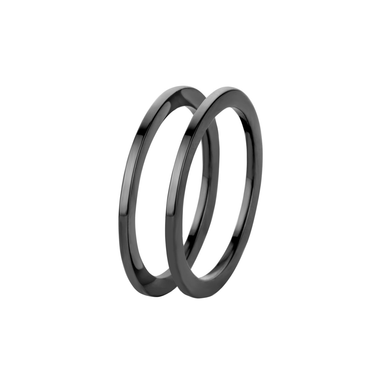 FR16BL00053 ZWARTKLEURIG MAAT 53 SET VAN 2 Mooi smal zwart ringetje wat erg leuk is om bij andere ringen te dragen. 

Natuurlijk kan je hem combineren met andere Melano ringen maar wat dacht je er van om deze bij bv jouw trouwring te dragen? Super gaaf!