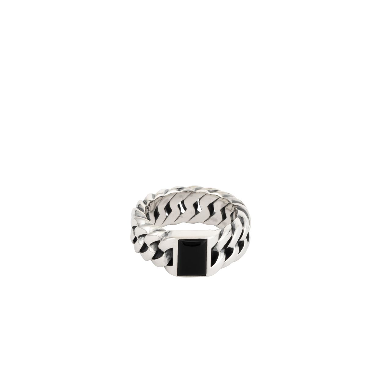 603ON MAAT 19 - CHAIN STONE RING ONYX
De Buddha to Buddha Chain Stone Ring Onyx is een bijzonder lid van de Chain familie. Deze zilveren ring heeft een onyx steen welke staat voor innerlijke kracht. Handgemaakt en tijdloos zoals alle Buddha to Buddha sieraden. De ring laat zich perfect combineren met andere Buddha to Buddha sieraden.