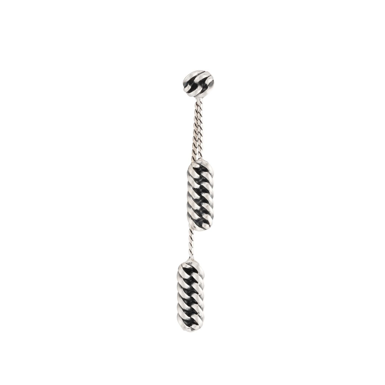 Buddha to Buddha 433 Refined Chain Oorbellen Zilver