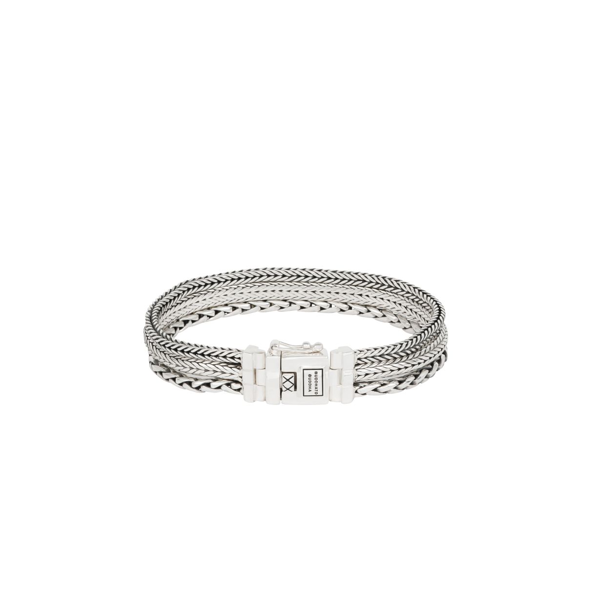 J104 E - TRIPLE MINI ARMBAND ZILVER