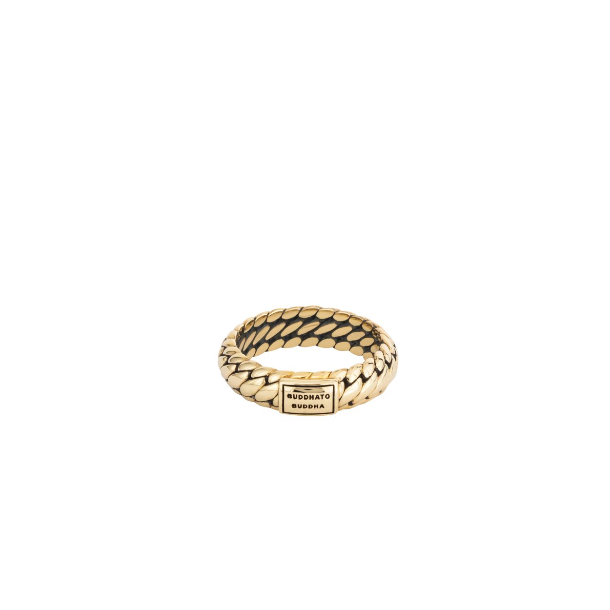 Geïnspireerd door de Ben - een iconische Buddha to Buddha collectie – is de Ben ring verfijnd en vervaardigd in 14k puur goud. Handgemaakt door goudsmeden en gevormd tot een bijzonder sieraad voor dames. Schoonheid, kwaliteit en tijdloos design, dat is waar deze modieuze dames armband voor staat! Deze ring valt in de categorie smalle ringen.