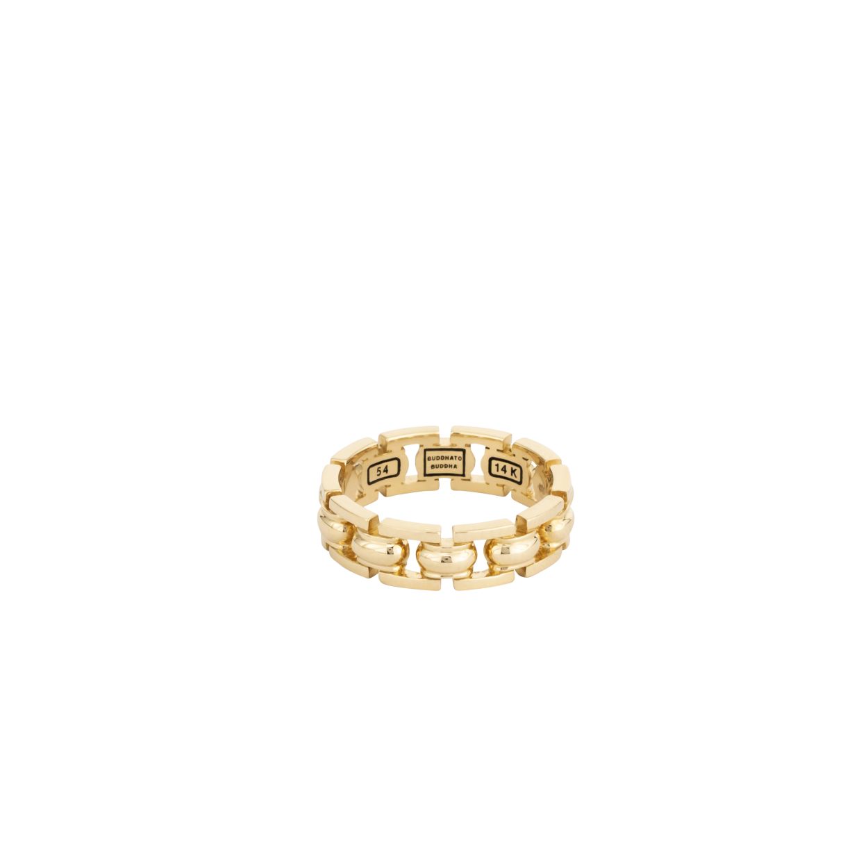 Omgetoverd in 14 karaat geelgoud; de gouden Batul ring is afgeleid van de Batul schakel uit de bestselling Heritage collectie. Handgemaakt door goudsmeden en gevormd tot een bijzonder sieraad voor dames. Schoonheid, kwaliteit en tijdloos design, dat is waar deze modieuze dames ring voor staat! Deze ring valt in de categorie smalle ringen.
